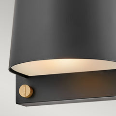 Scout 1lt Small Wall Light - Black GU10 IP44