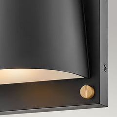 Scout 1lt Small Wall Light - Black GU10 IP44
