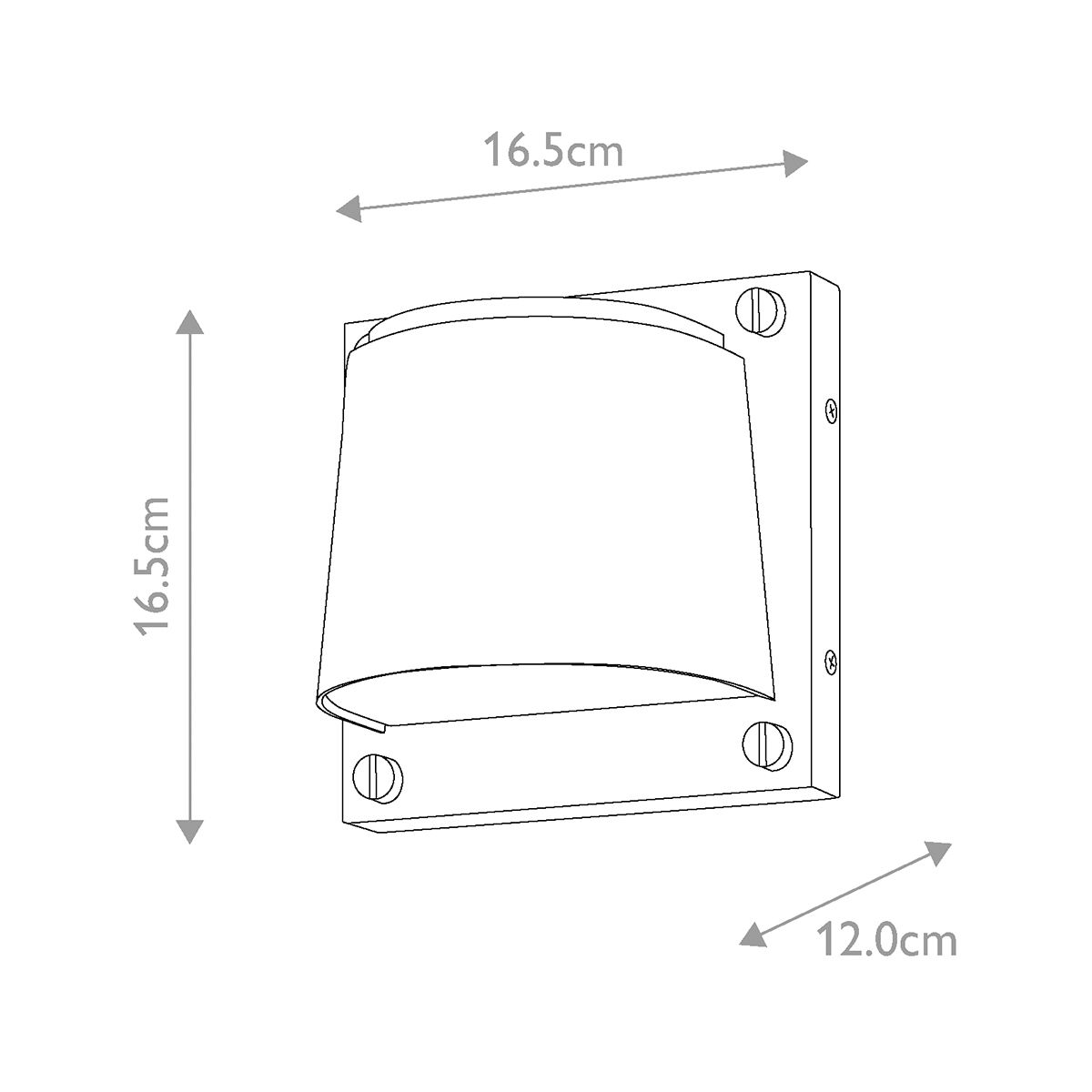 Scout 1lt Small Wall Light - Painted Heritage Brass/ Satin White