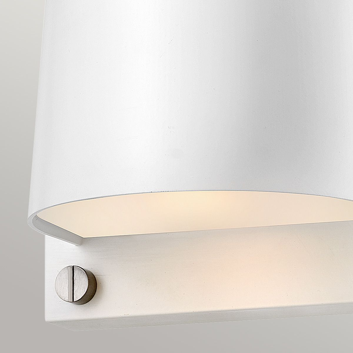 Scout 1lt Small Wall Light - Painted Heritage Brass/ Satin White