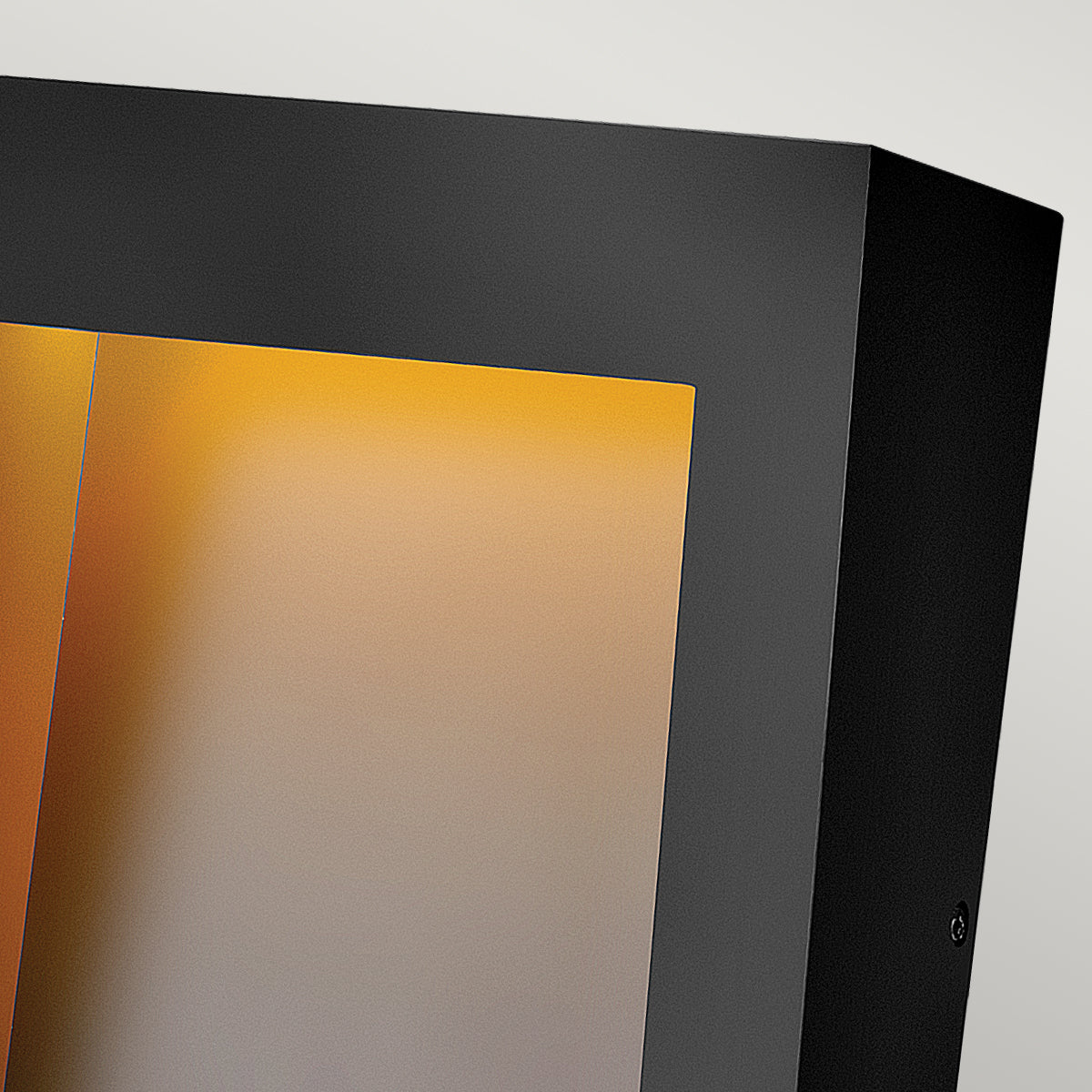 Taper Large LED Wall Lantern - Textured Black Finish