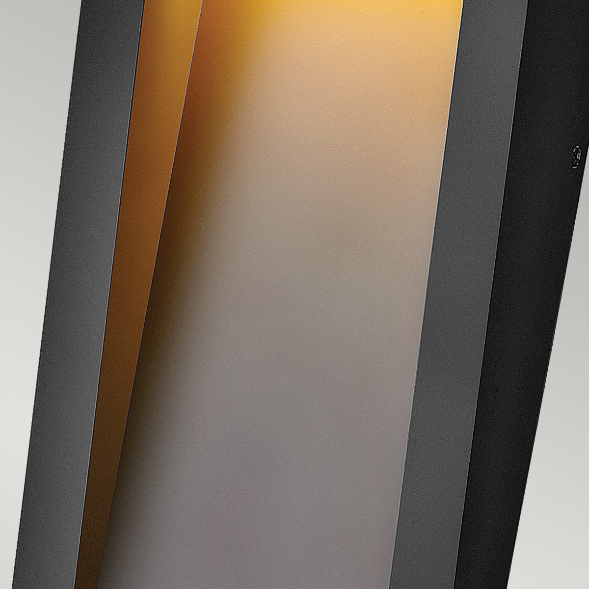 Taper Medium LED Wall Lantern - Textured Black Finish