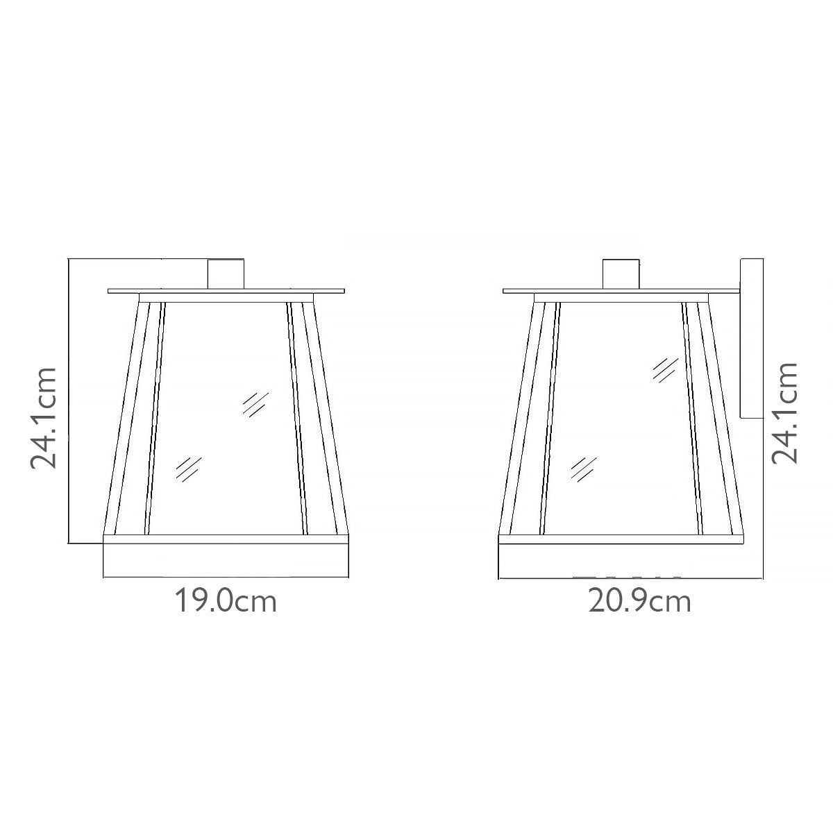 Walker 2Lt Large Outdoor Wall Lantern - Buckeye Bronze