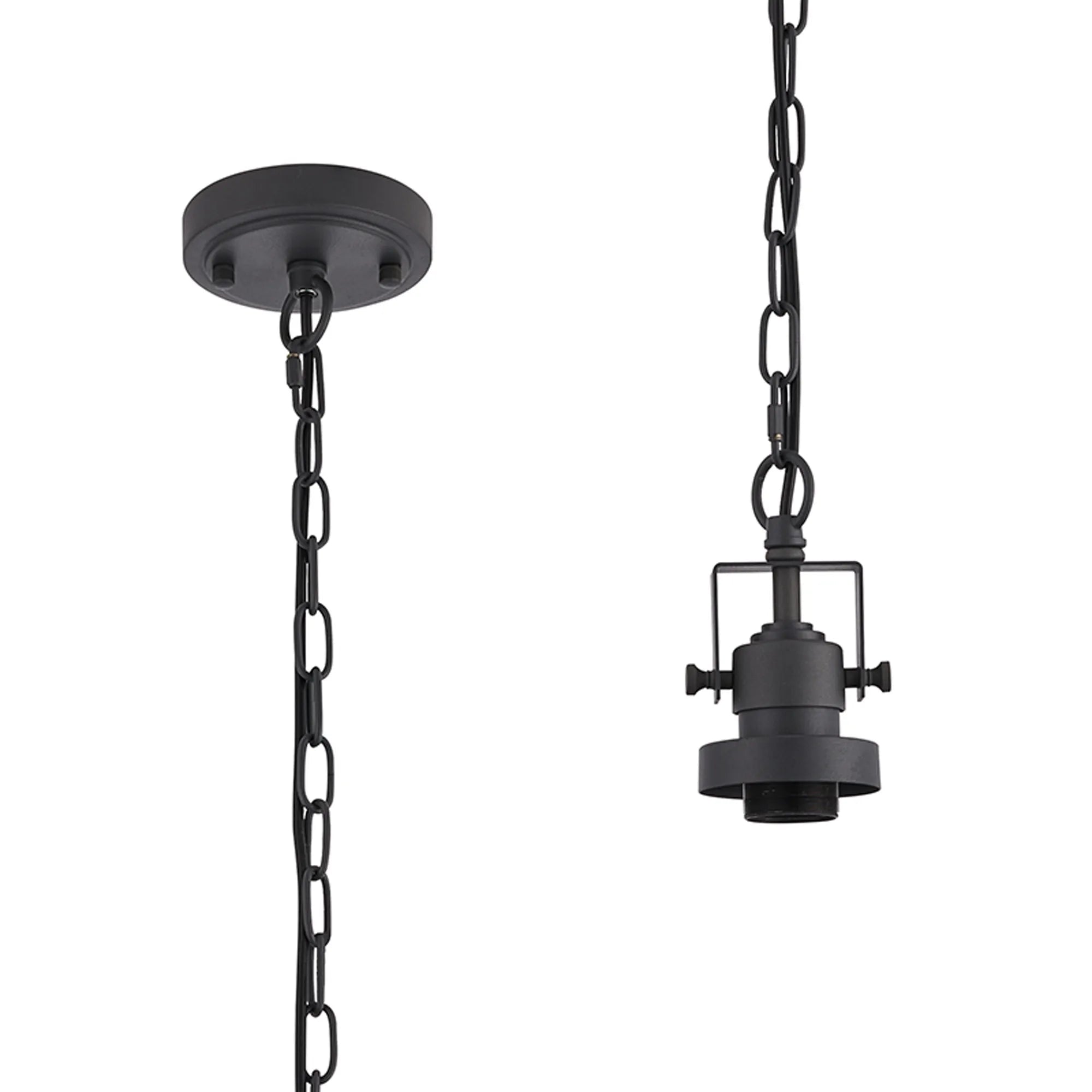 Herning 12cm Single Pendant ( Frame Only) Adjustable Suspension Kit- Various Colours