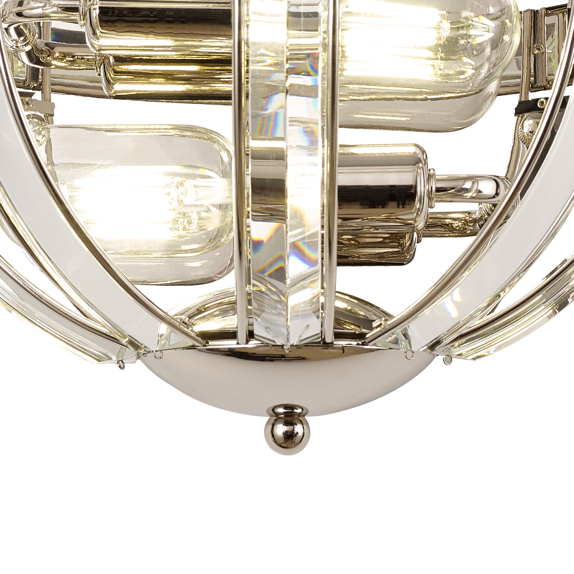 Hound Wall Light, 1/2 Light E14, Polished Nickel