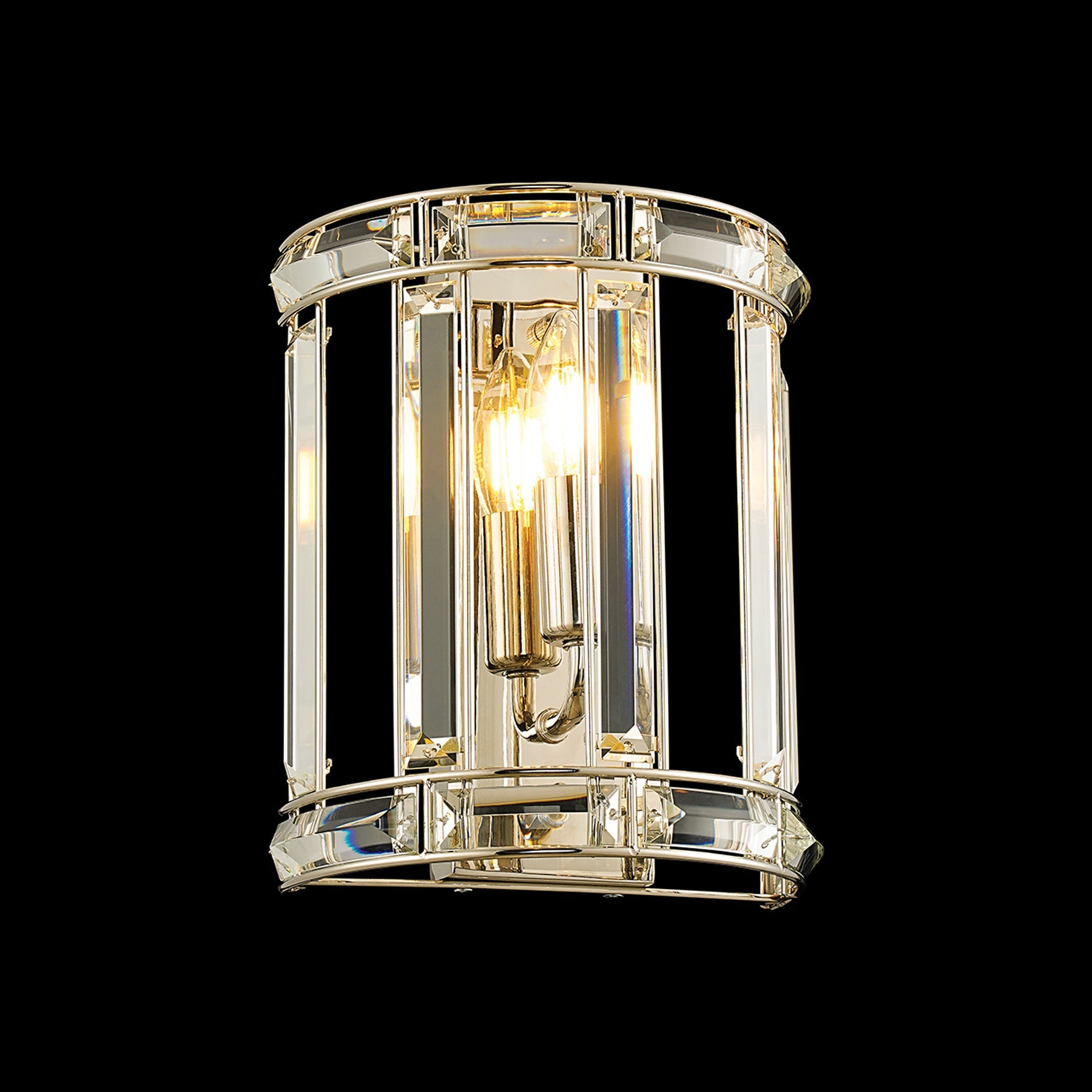 Hound Wall Light, 1/2 Light E14, Polished Nickel