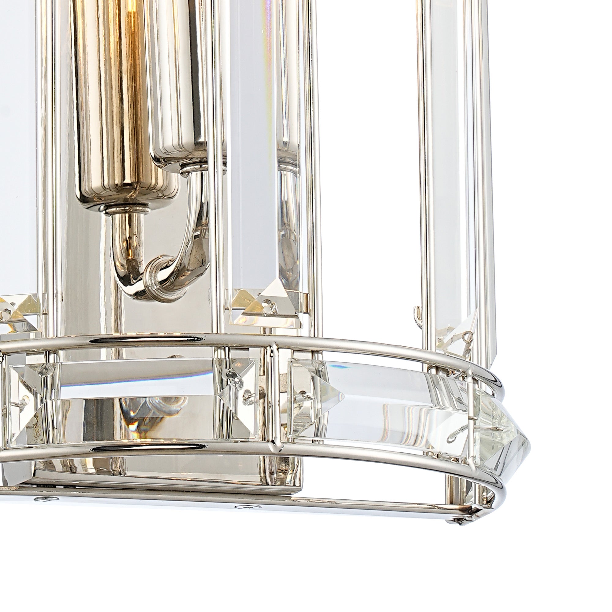 Hound Wall Light, 1/2 Light E14, Polished Nickel