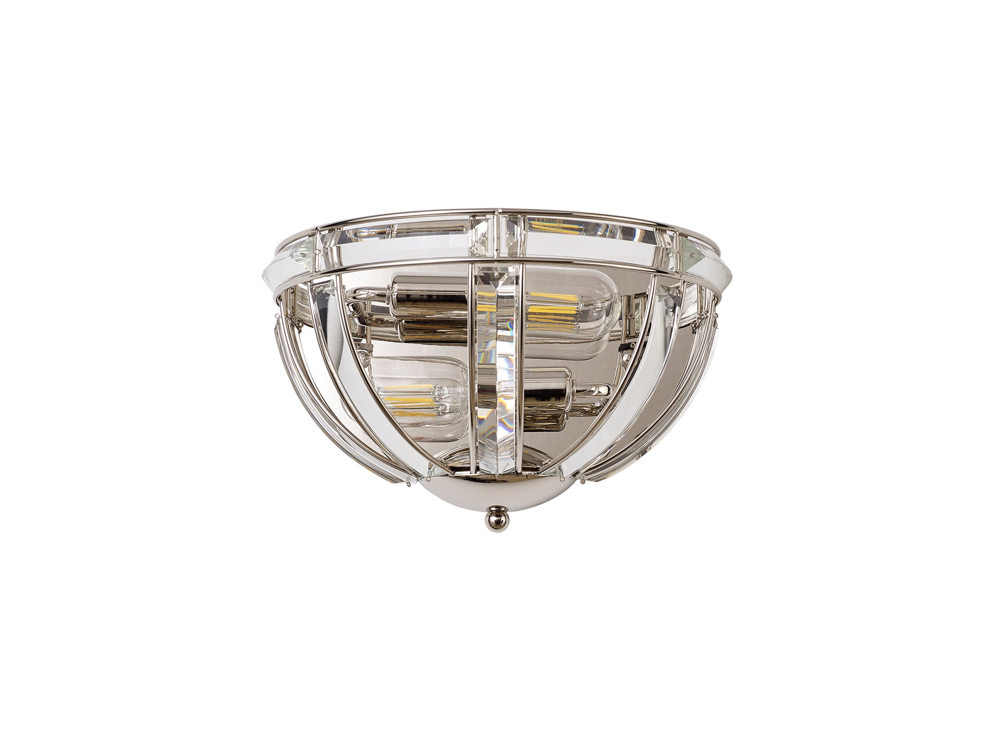 Hound Wall Light, 1/2 Light E14, Polished Nickel