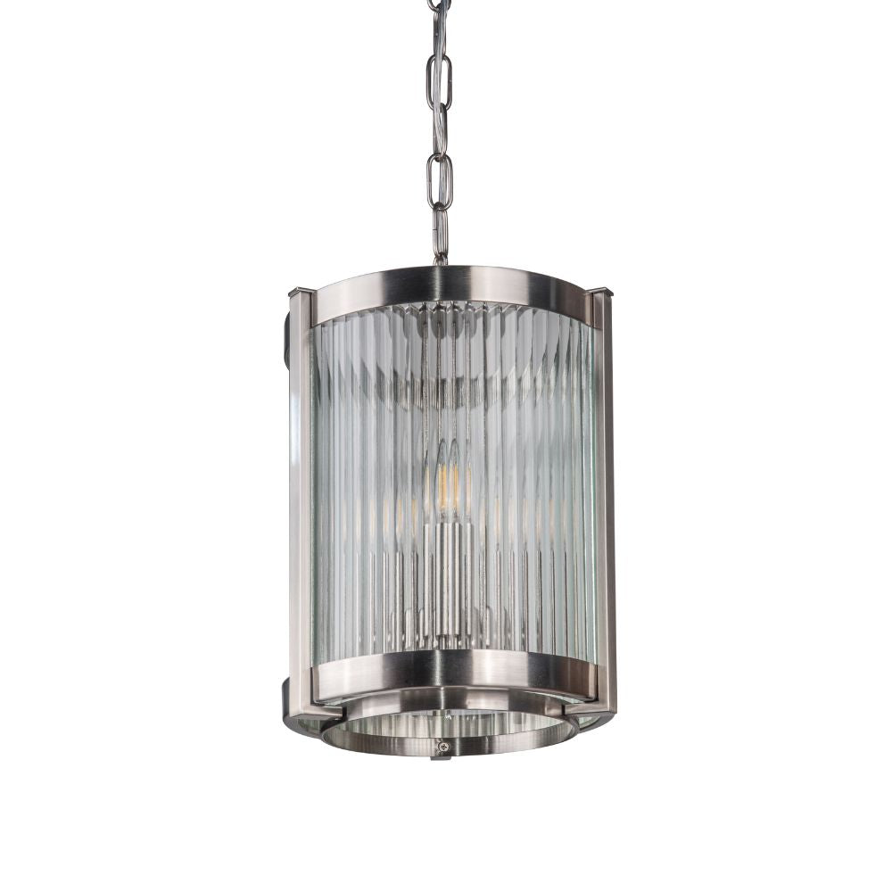 Hudson 3/5 Light Ceiling Light- Antique Brass/Satin Chrome