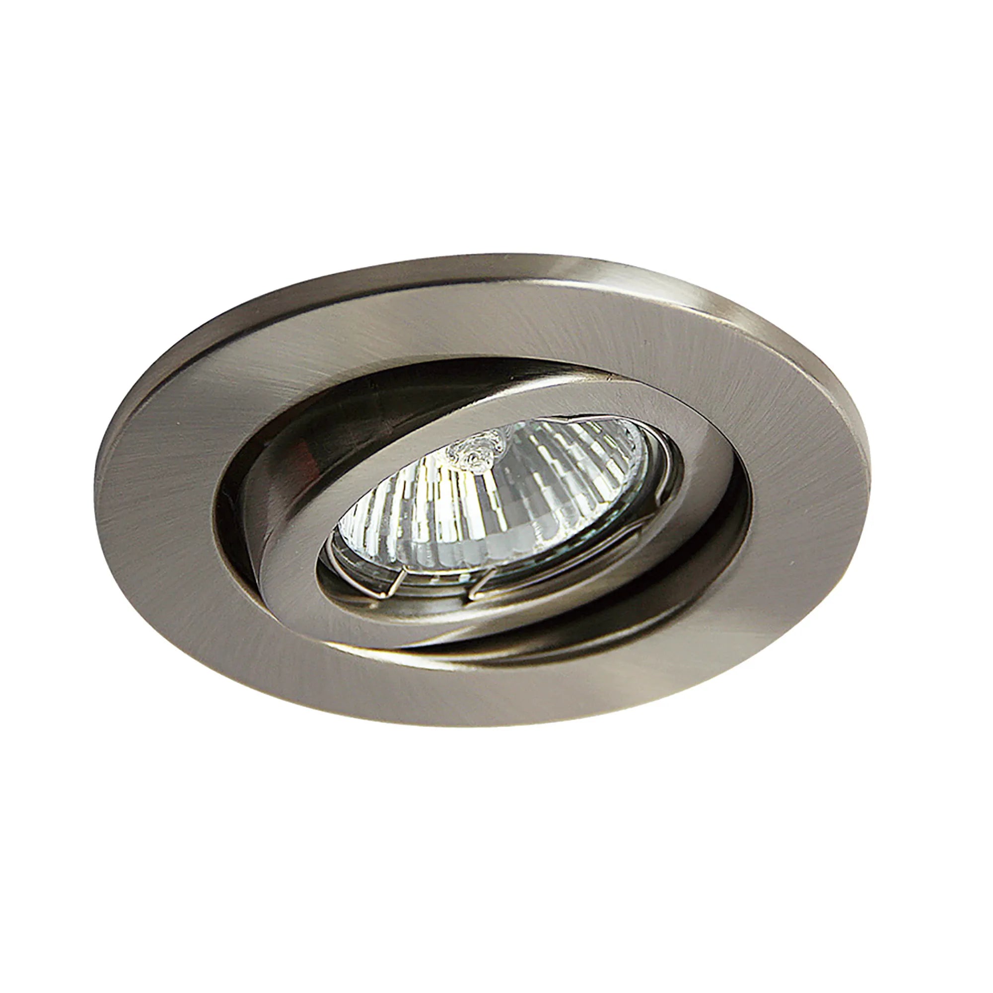 Hudson 10.4cm GU10 Adjustable Downlight White (Lamp Not Included), Cut Out: 84mm