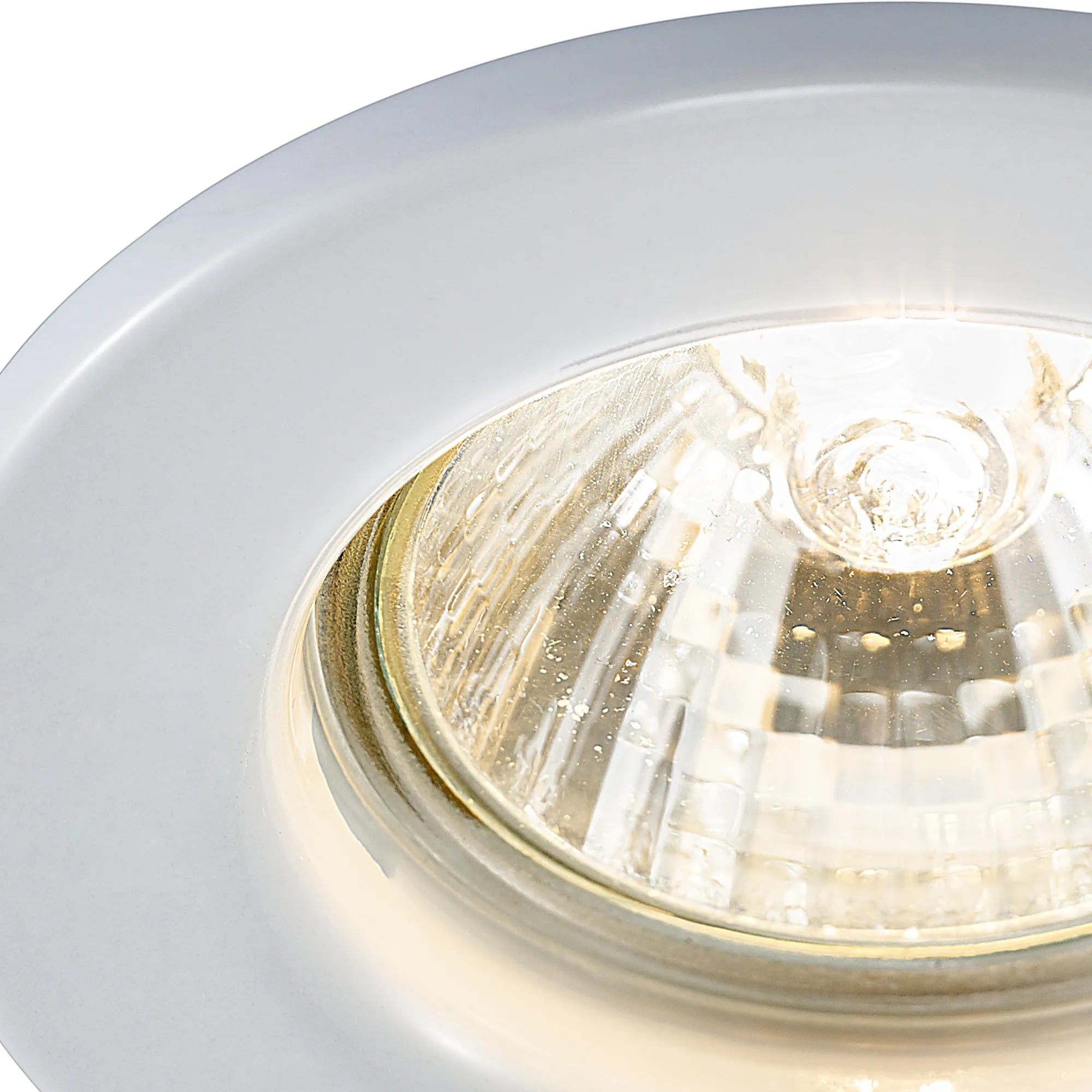 Hudson 8.4cm GU10 Fixed Downlight White (Lamp Not Included), Cut Out: 60mm