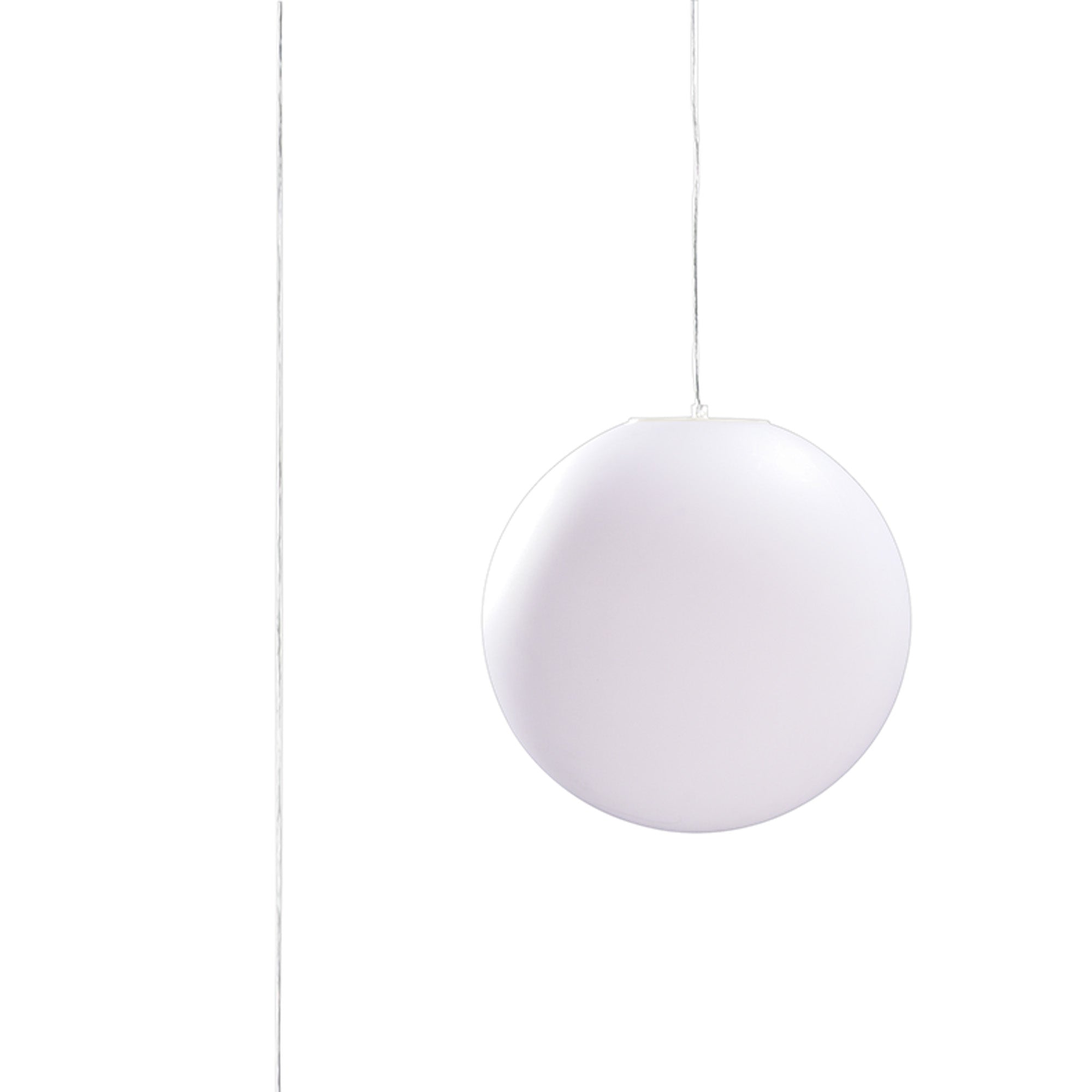 Huevo 35cm/40cm  Ball Pendant E27 Small Outdoor IP44, Opal White