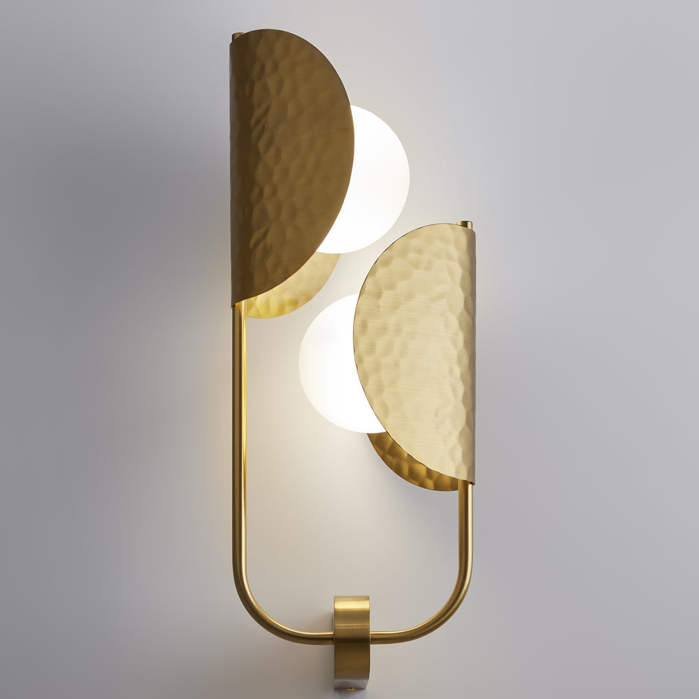Tropic 2Lt Wall Lamp - Satin Brass