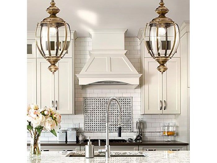 IDEAL LUX NORMA SP1 Ceiling Lantern Light - Antique Brass