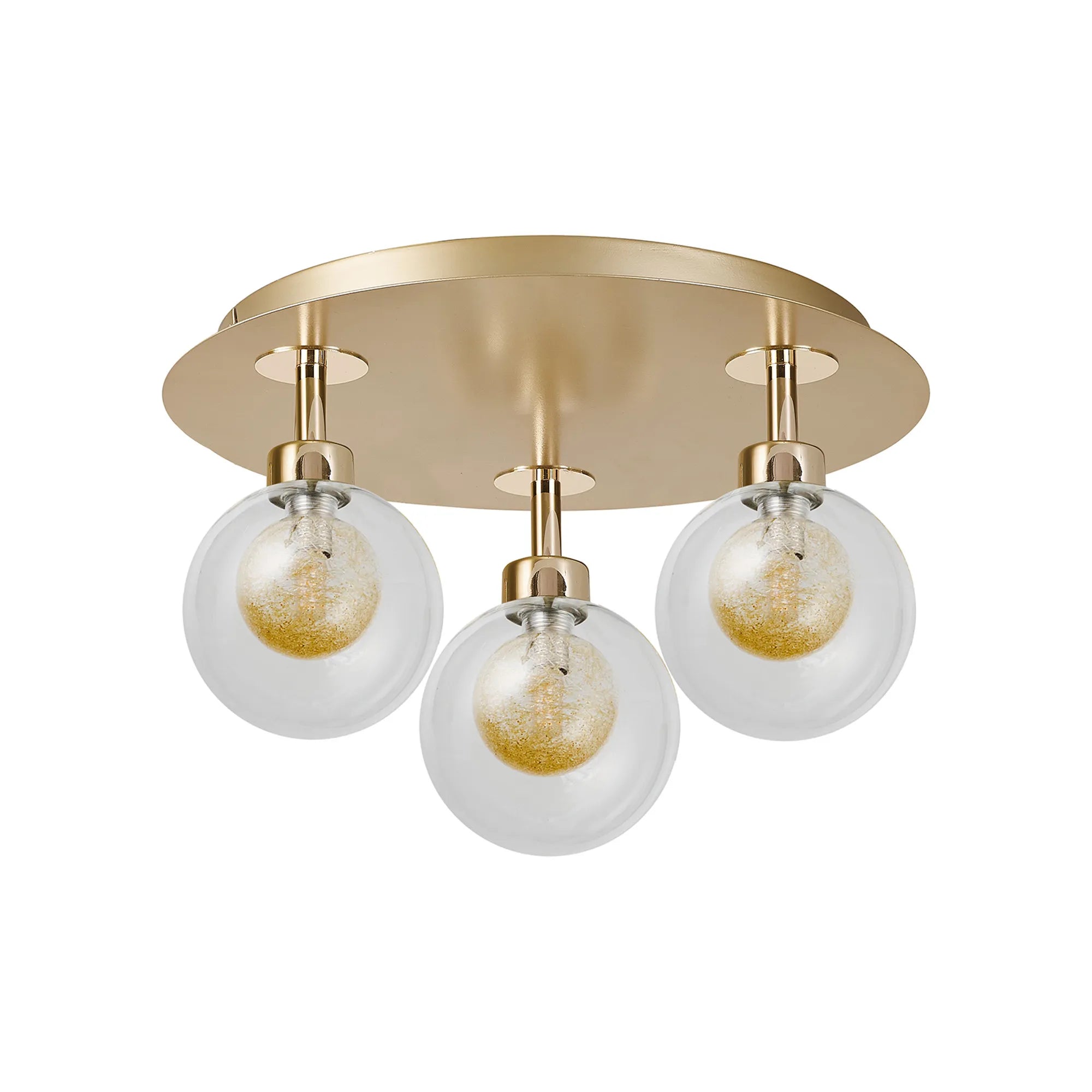 Cassis 3/5Lt Round Flush Ceiling Light - Various Finishes