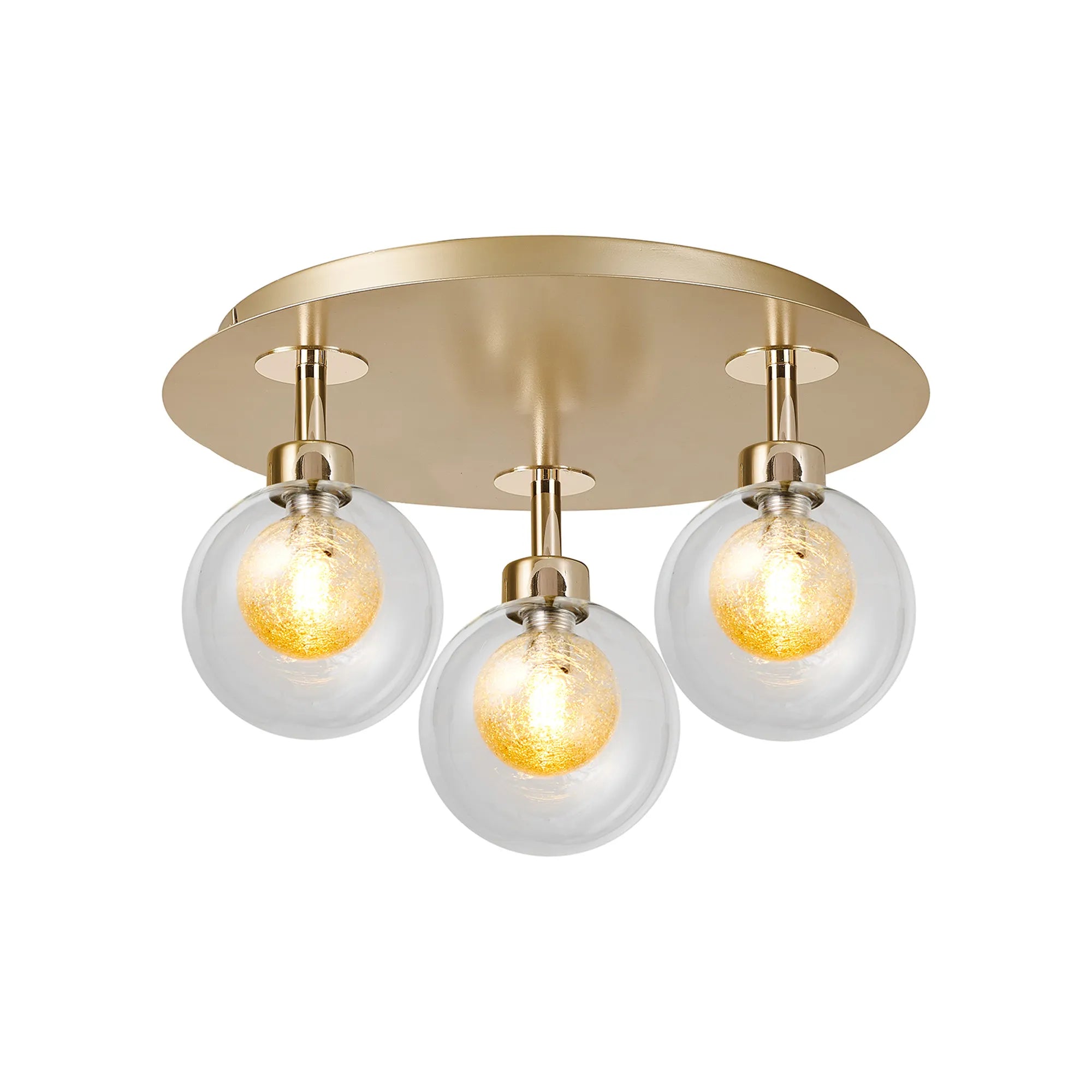 Cassis 3/5Lt Round Flush Ceiling Light - Various Finishes