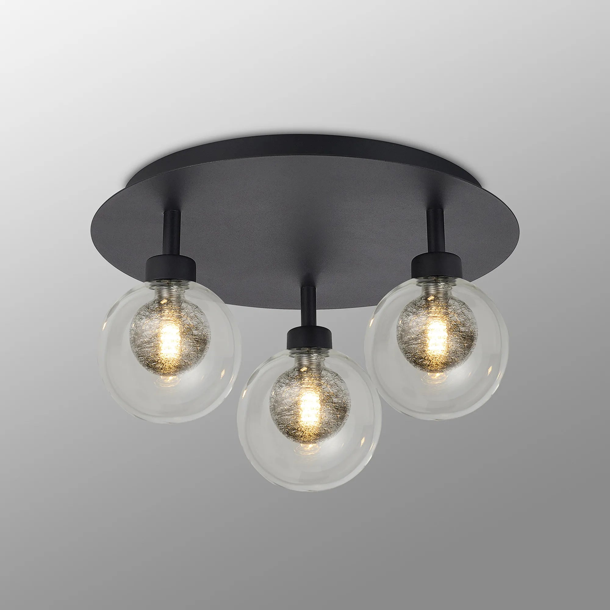 Cassis 3/5Lt Round Flush Ceiling Light - Various Finishes