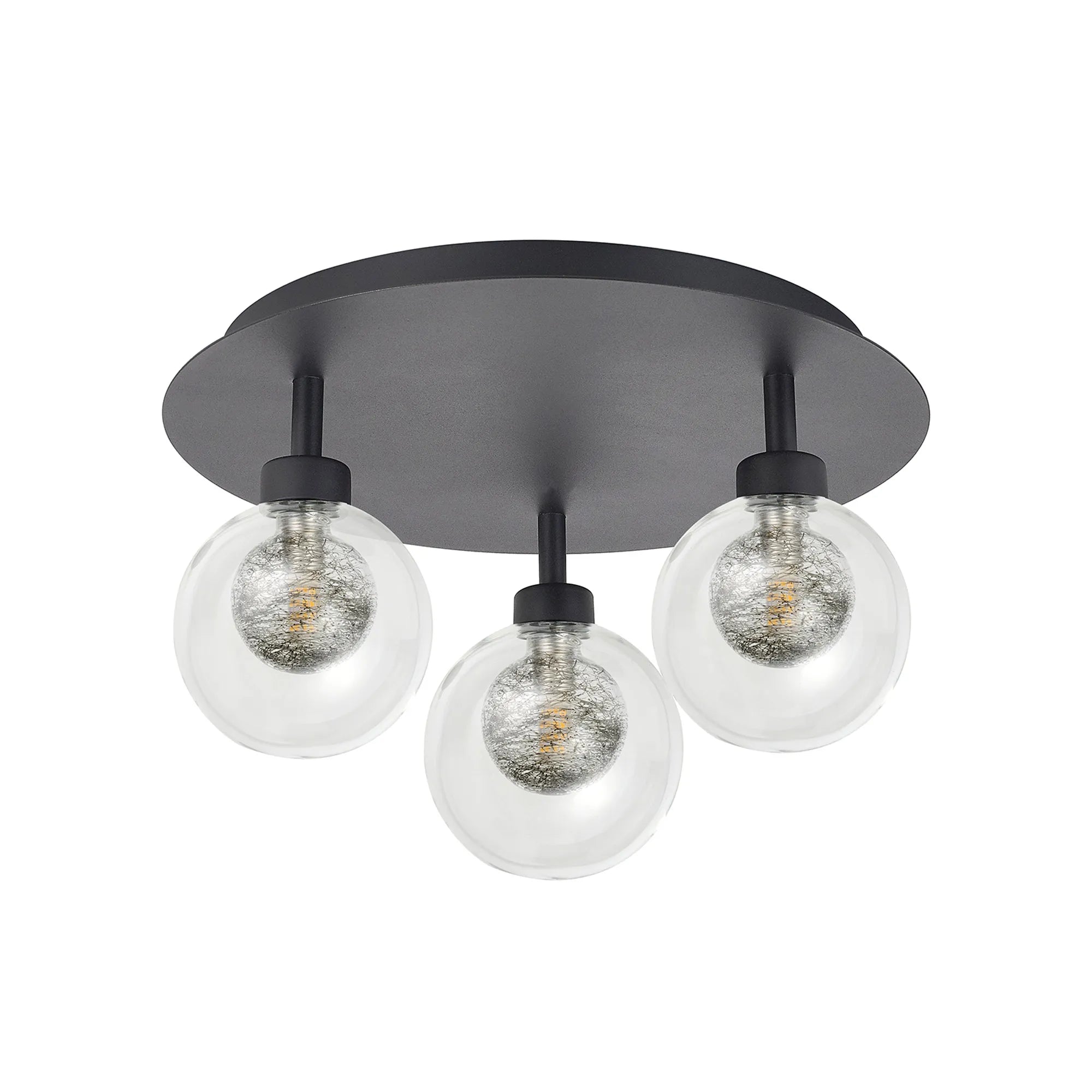 Cassis 3/5Lt Round Flush Ceiling Light - Various Finishes