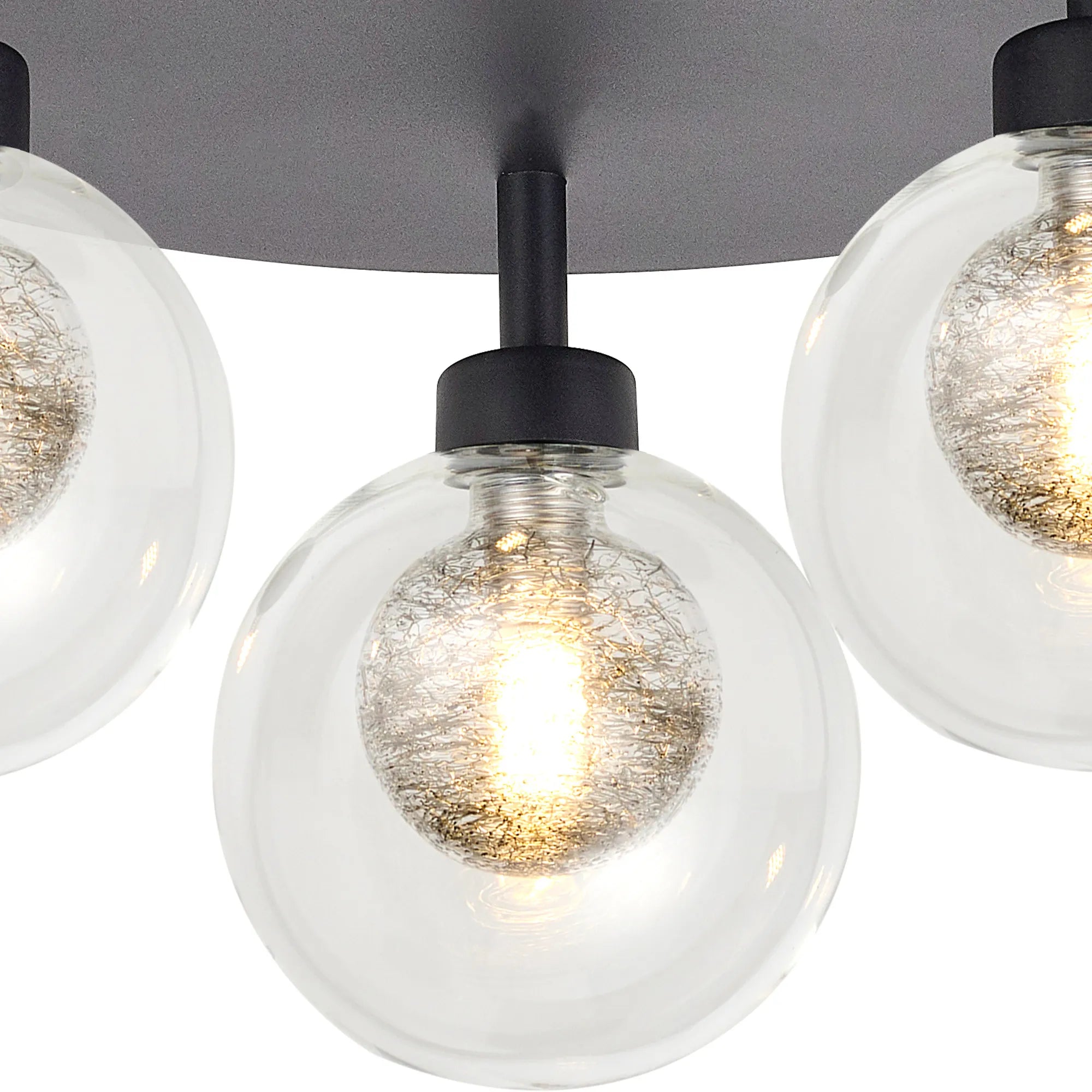 Cassis 3/5Lt Round Flush Ceiling Light - Various Finishes