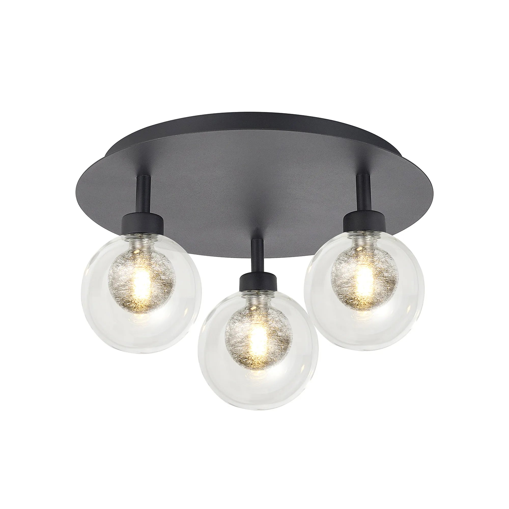 Cassis 3/5Lt Round Flush Ceiling Light - Various Finishes