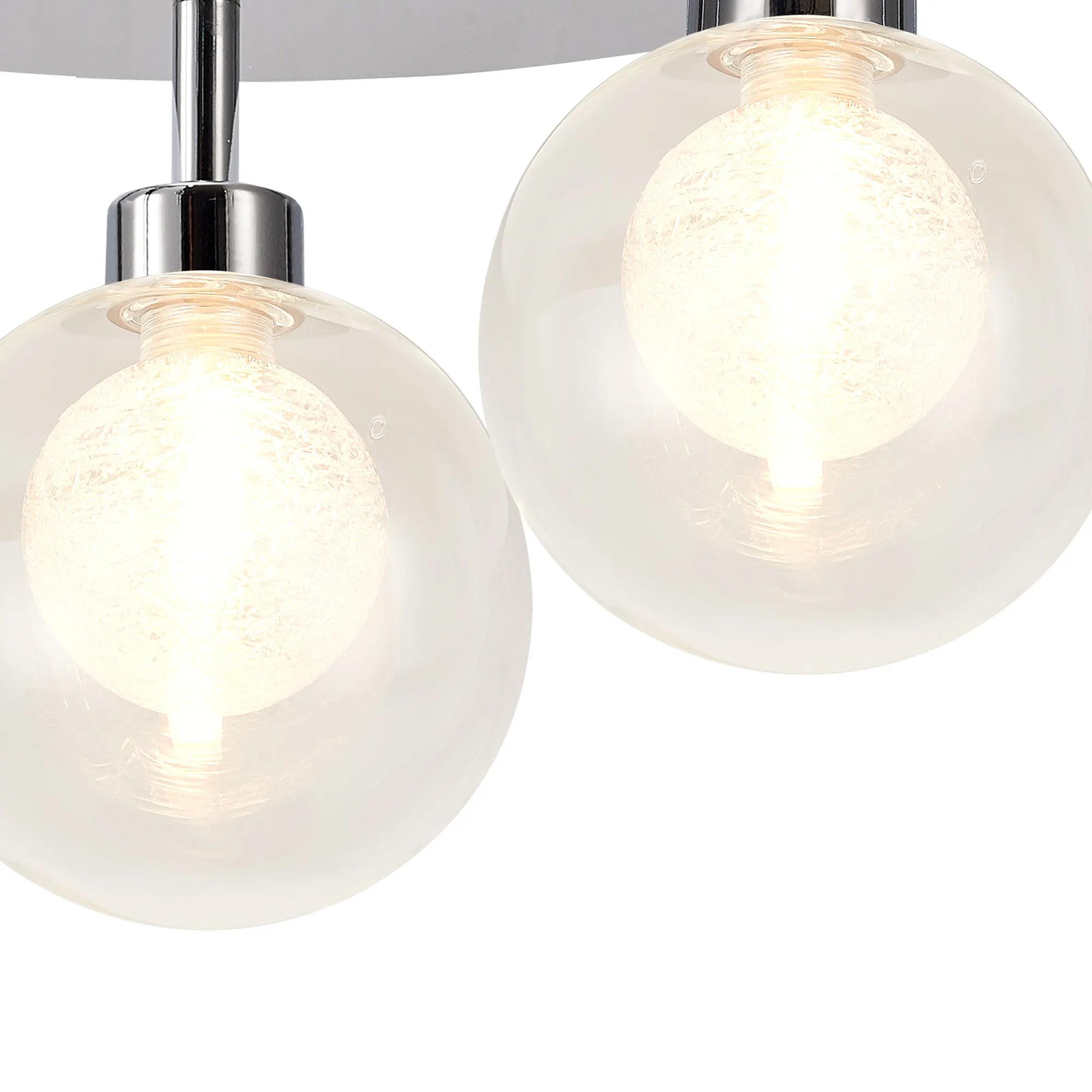 Cassis 3/5Lt Round Flush Ceiling Light - Various Finishes