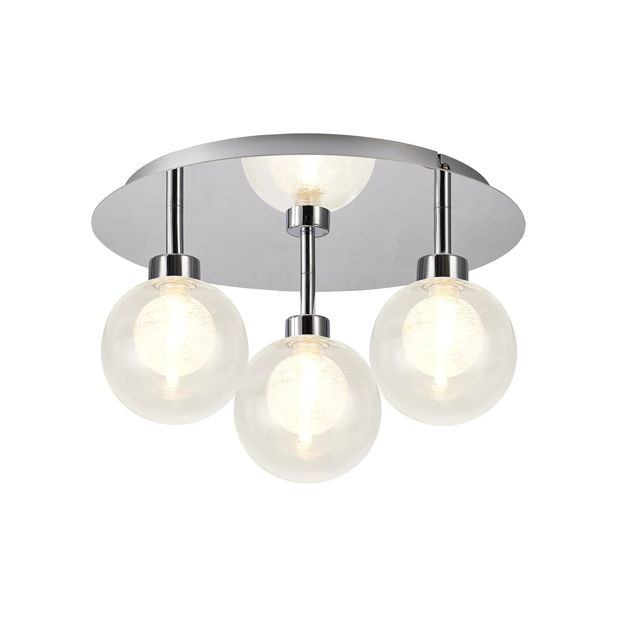 Cassis 3/5Lt Round Flush Ceiling Light - Various Finishes