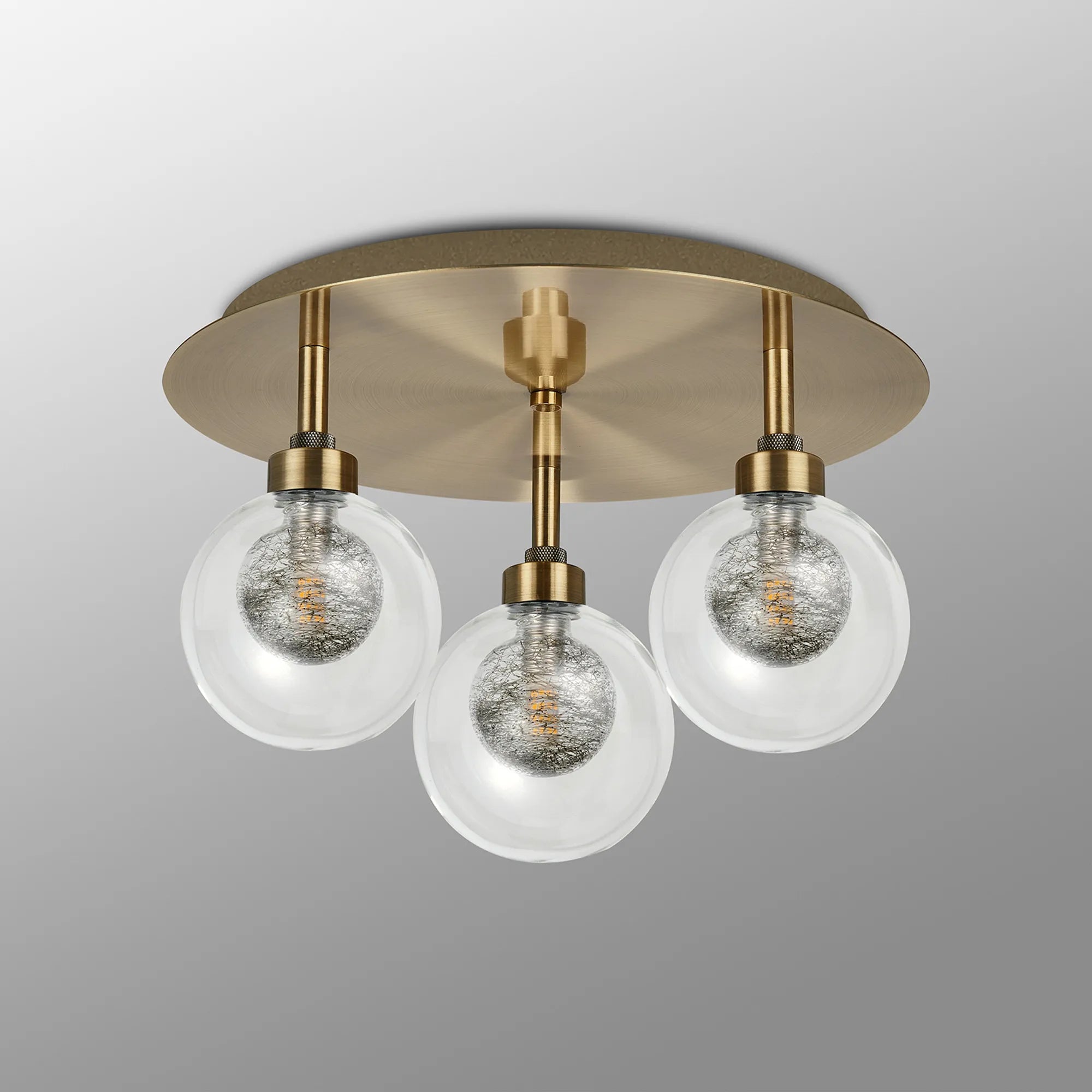 Cassis 3/5Lt Round Flush Ceiling Light - Various Finishes
