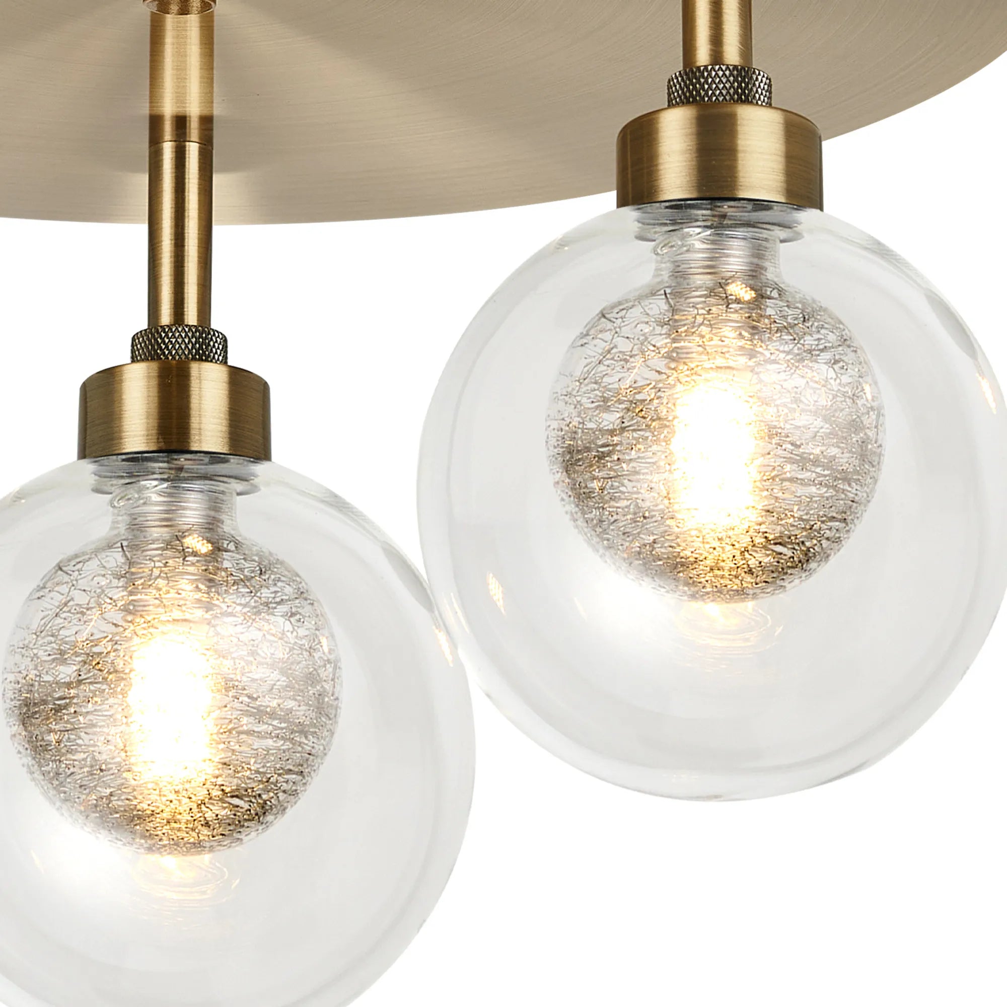Cassis 3/5Lt Round Flush Ceiling Light - Various Finishes