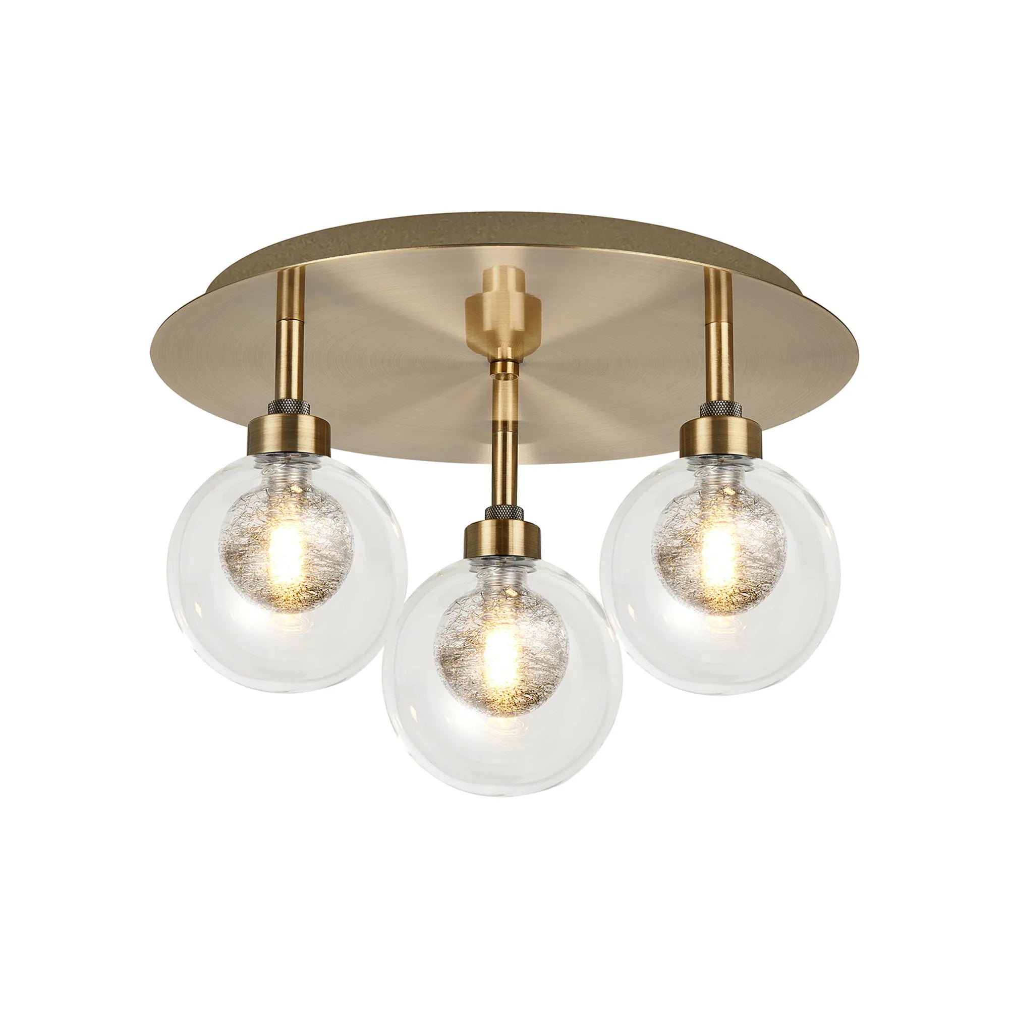 Cassis 3/5Lt Round Flush Ceiling Light - Various Finishes