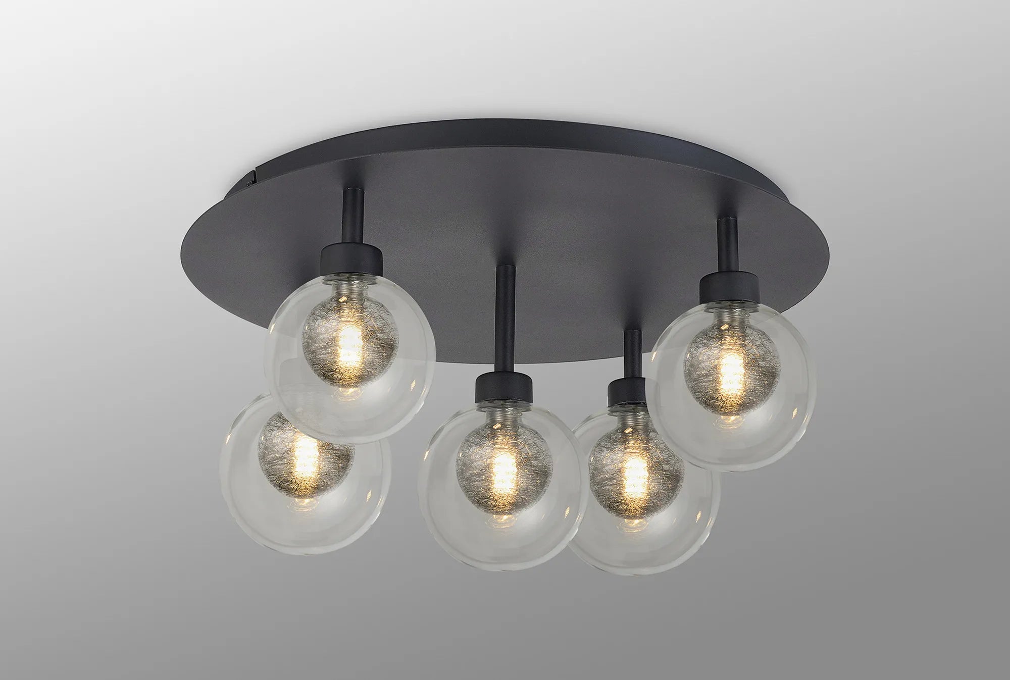 Cassis 3/5Lt Round Flush Ceiling Light - Various Finishes