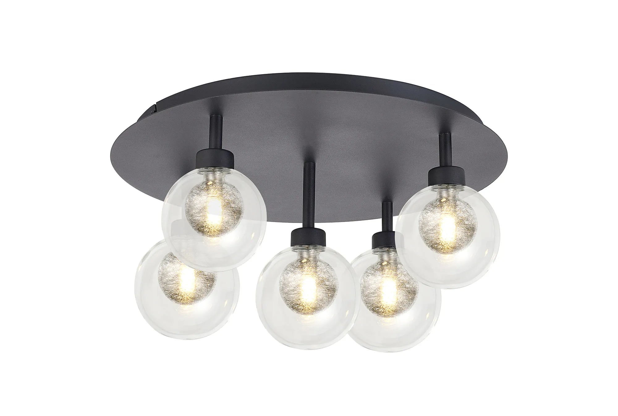 Cassis 3/5Lt Round Flush Ceiling Light - Various Finishes