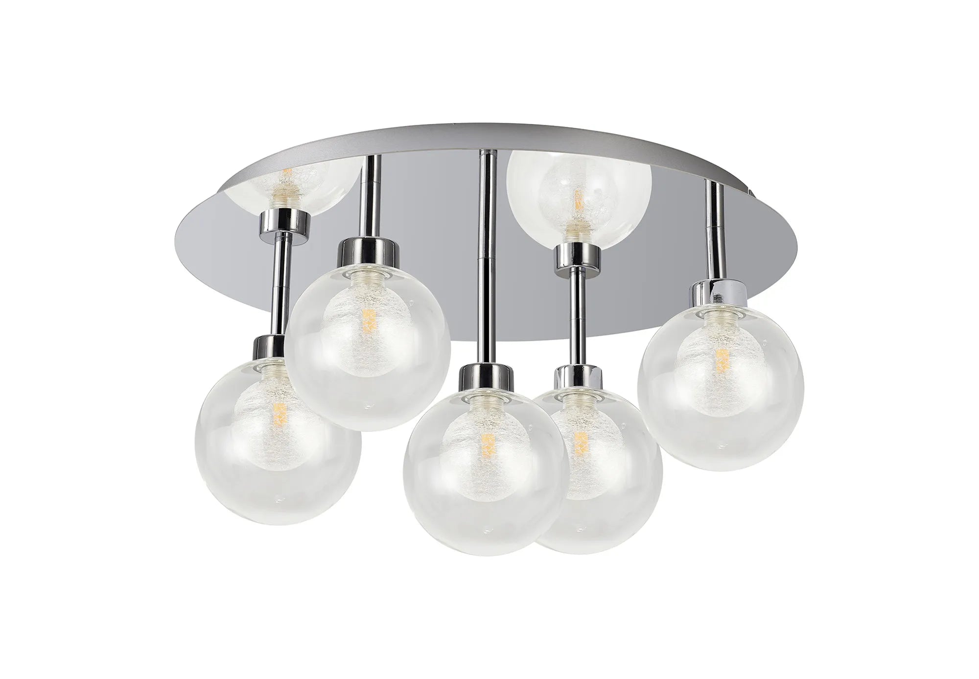 Cassis 3/5Lt Round Flush Ceiling Light - Various Finishes