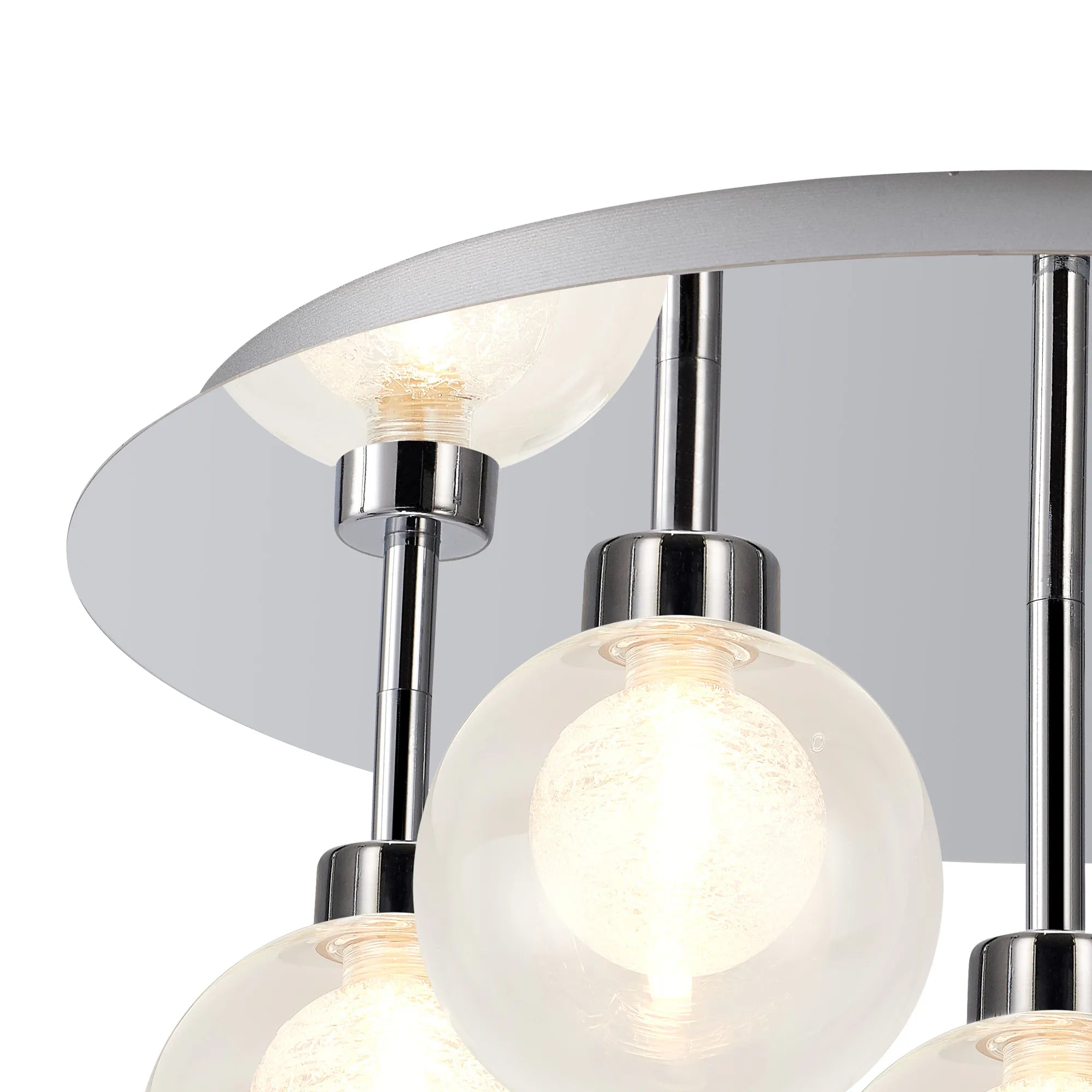 Cassis 3/5Lt Round Flush Ceiling Light - Various Finishes