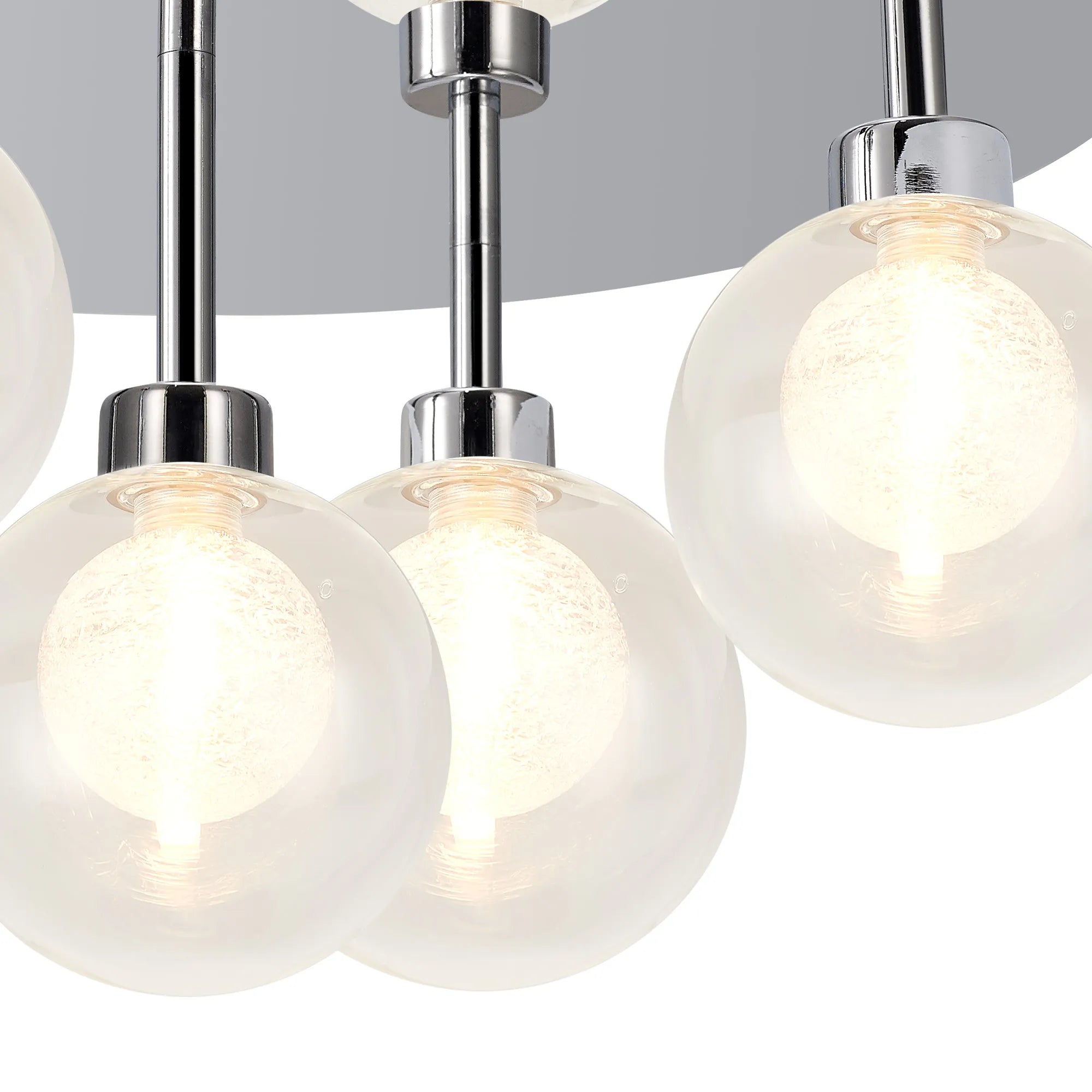 Cassis 3/5Lt Round Flush Ceiling Light - Various Finishes