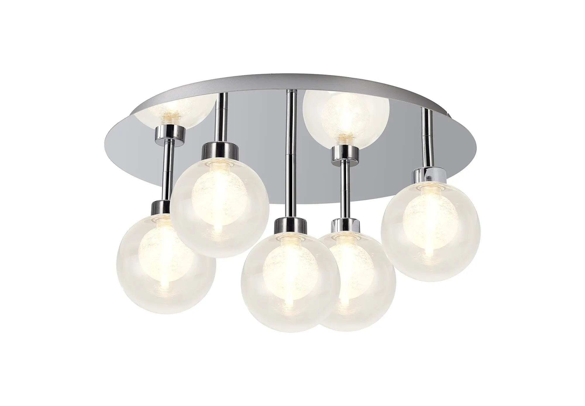 Cassis 3/5Lt Round Flush Ceiling Light - Various Finishes
