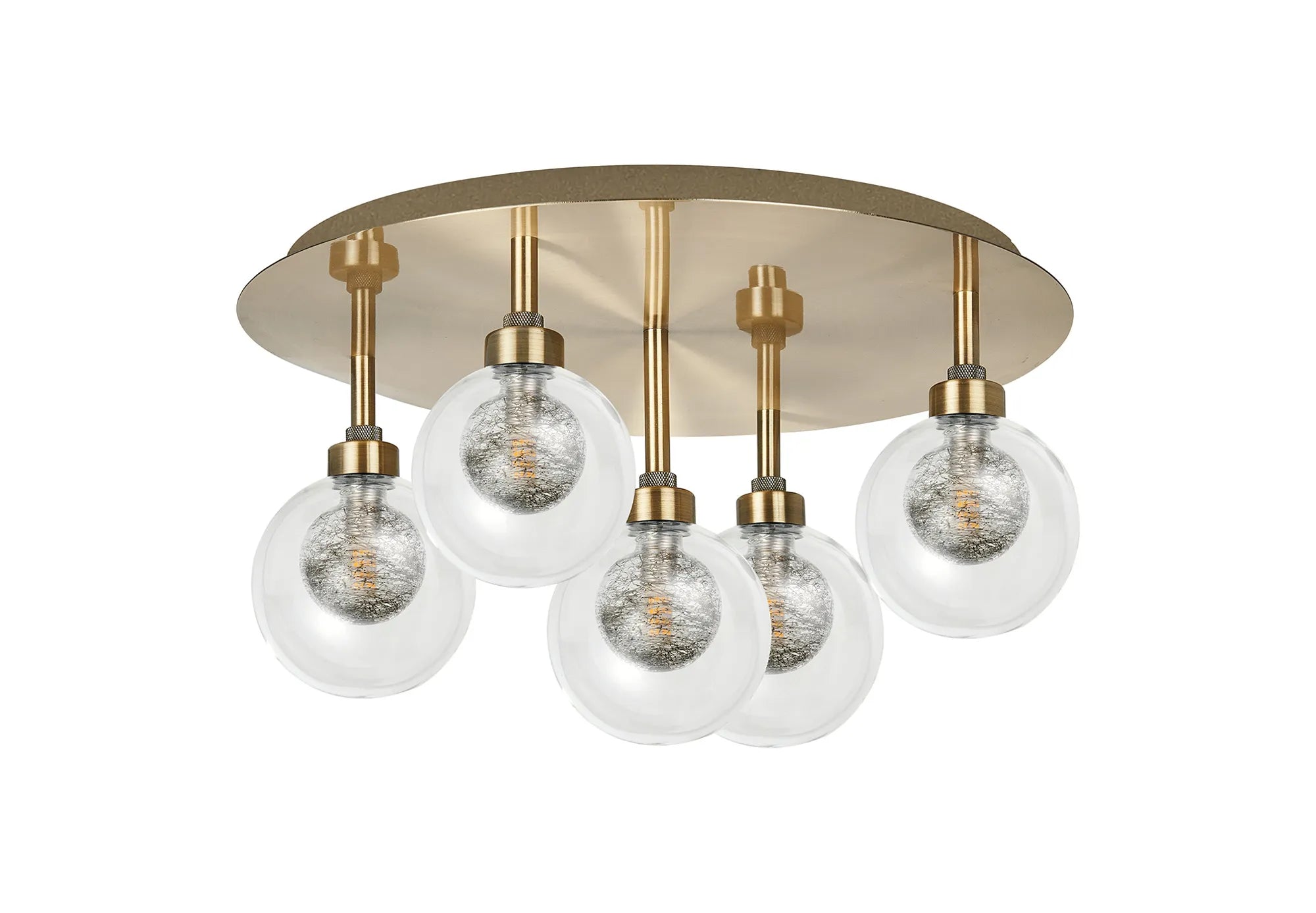 Cassis 3/5Lt Round Flush Ceiling Light - Various Finishes