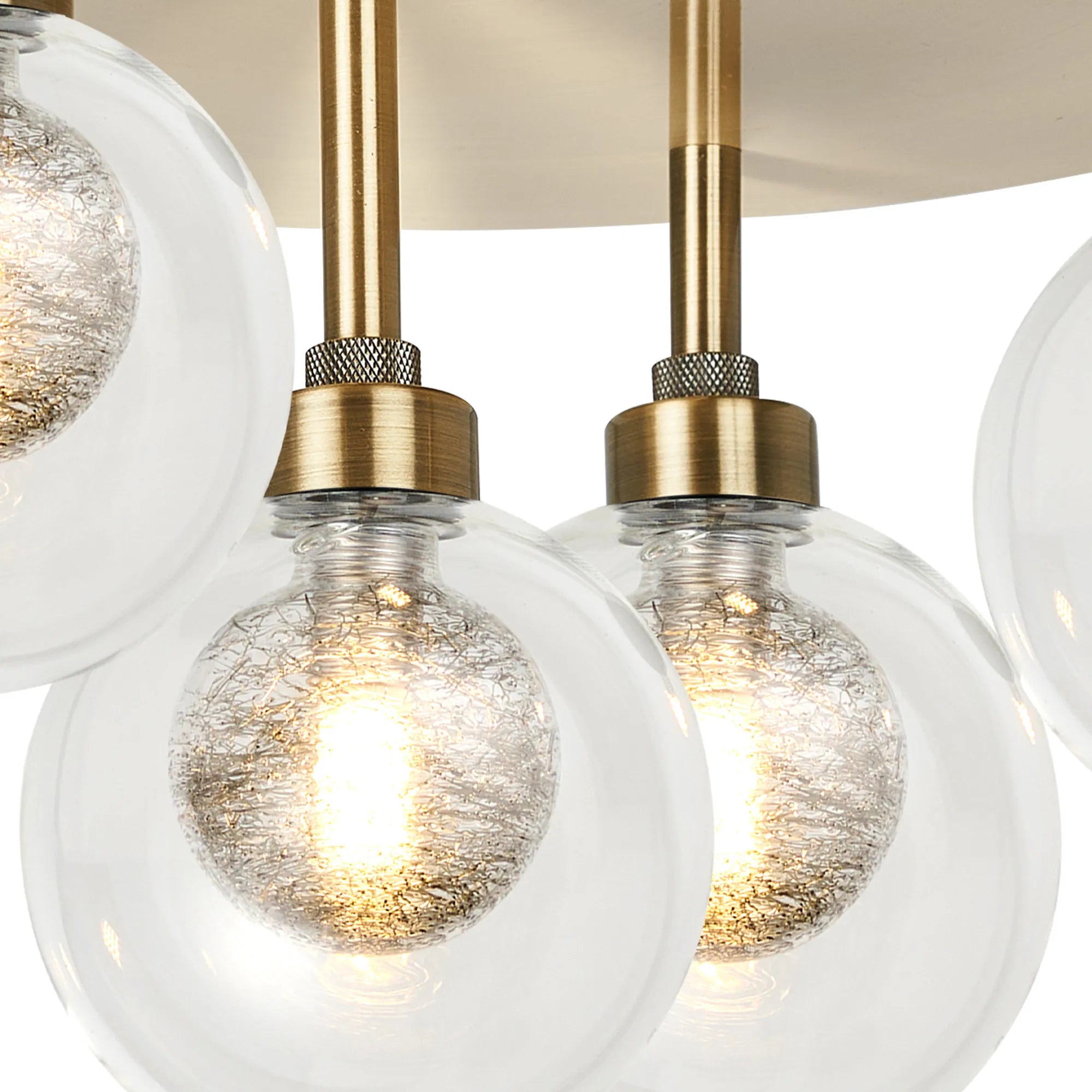 Cassis 3/5Lt Round Flush Ceiling Light - Various Finishes