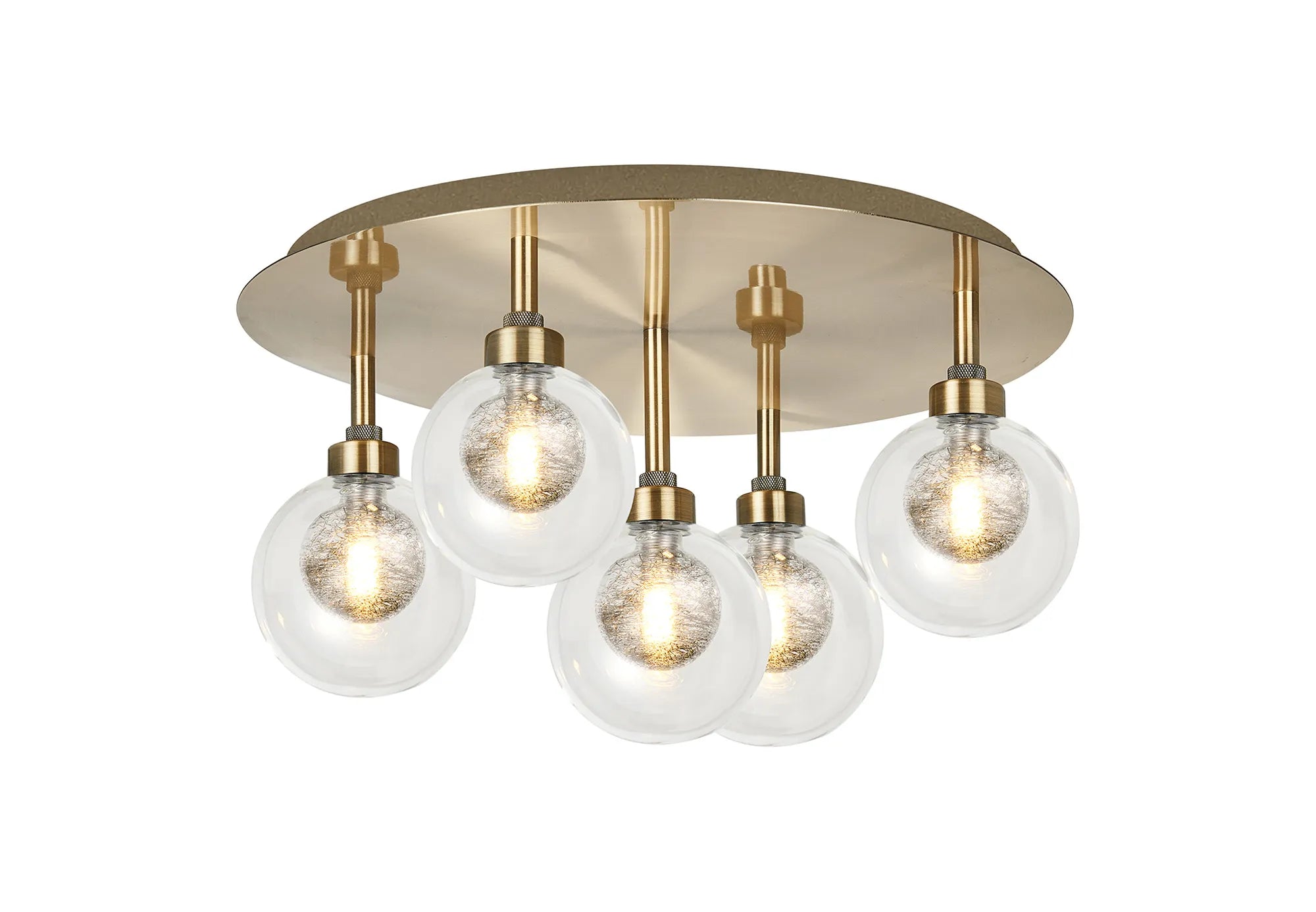 Cassis 3/5Lt Round Flush Ceiling Light - Various Finishes