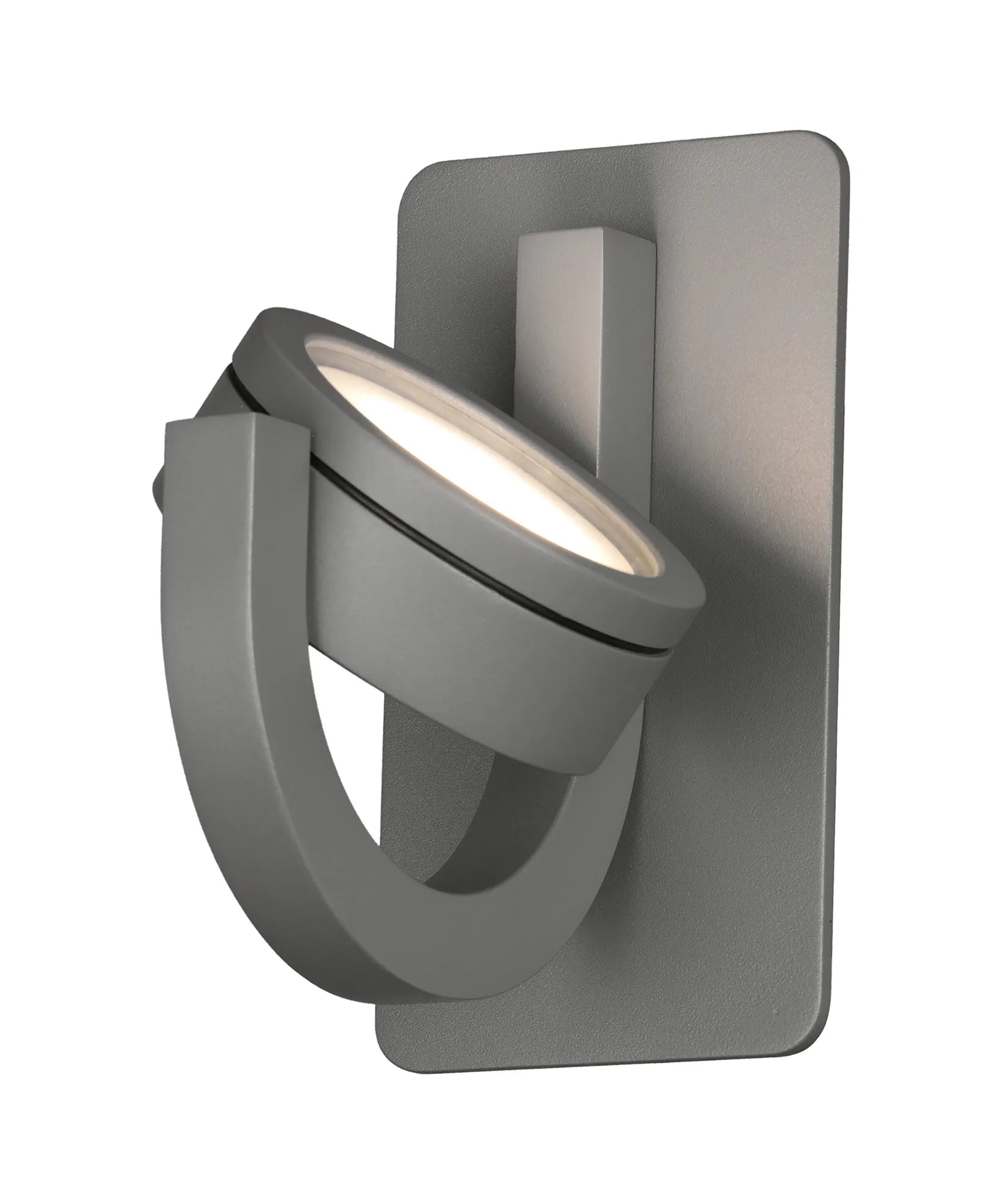 Iguazu 1/2Lt Wall Lamp- Anthracite/ White Finishes