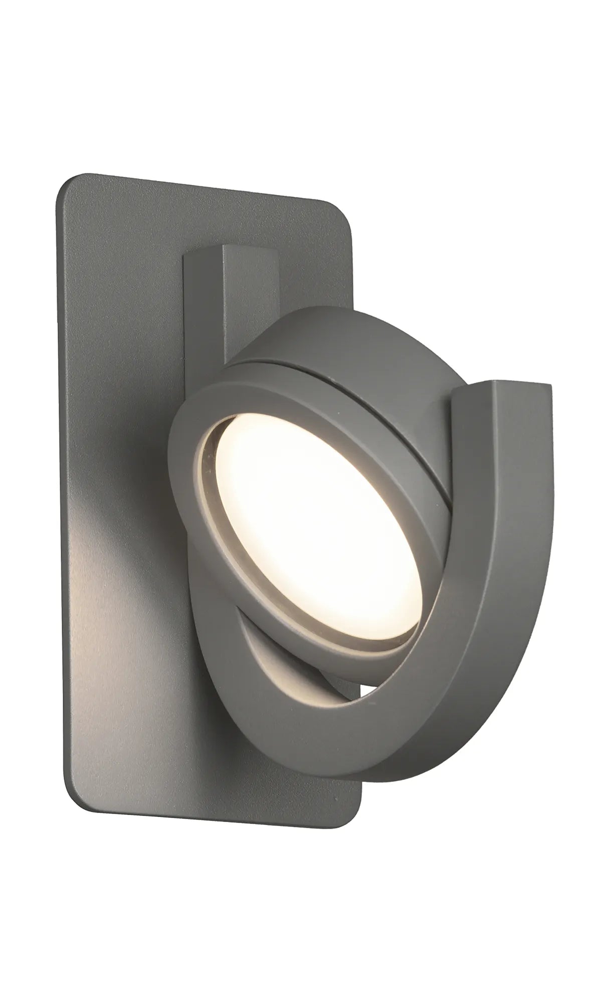 Iguazu 1/2Lt Wall Lamp- Anthracite/ White Finishes