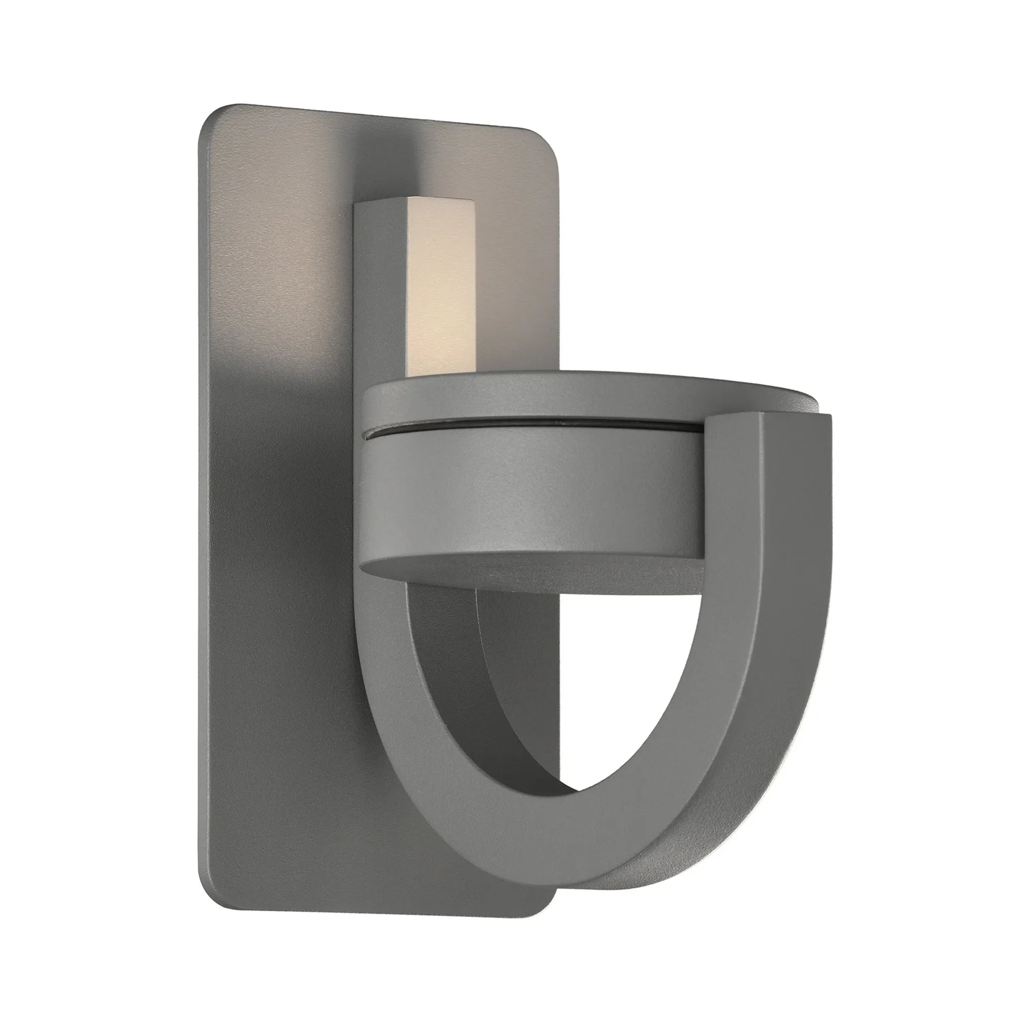 Iguazu 1/2Lt Wall Lamp- Anthracite/ White Finishes