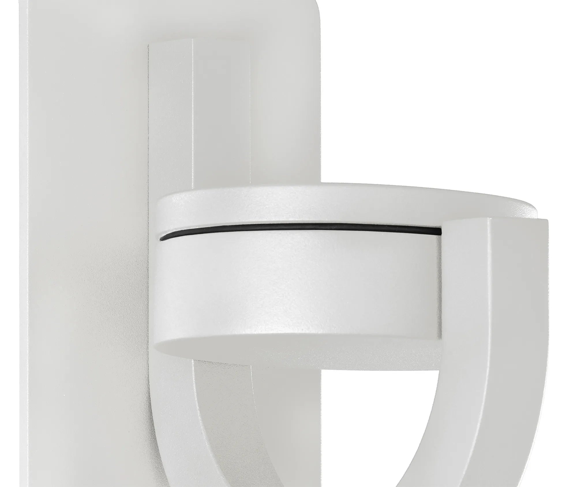 Iguazu 1/2Lt Wall Lamp- Anthracite/ White Finishes