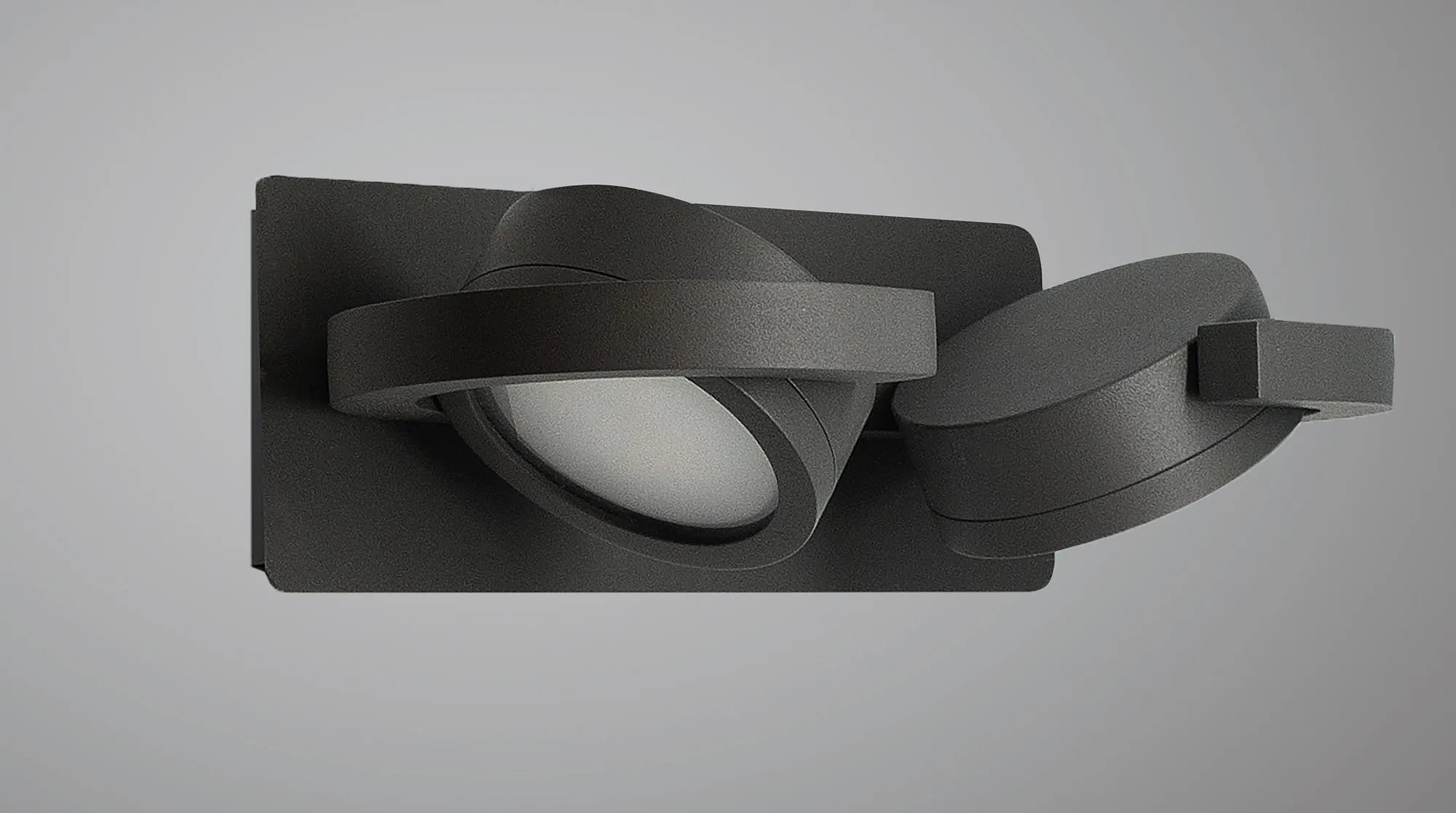 Iguazu 1/2Lt Wall Lamp- Anthracite/ White Finishes