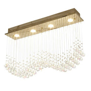 Colorado 4Lt/6Lt Linear Pendant - Polished Chrome/French Gold