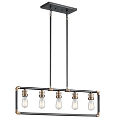 Imahn 5 Light Linear Chandelier