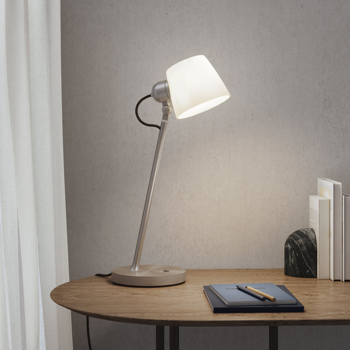 Imari Desk Adjustable Lamp - Bronze/Nickel