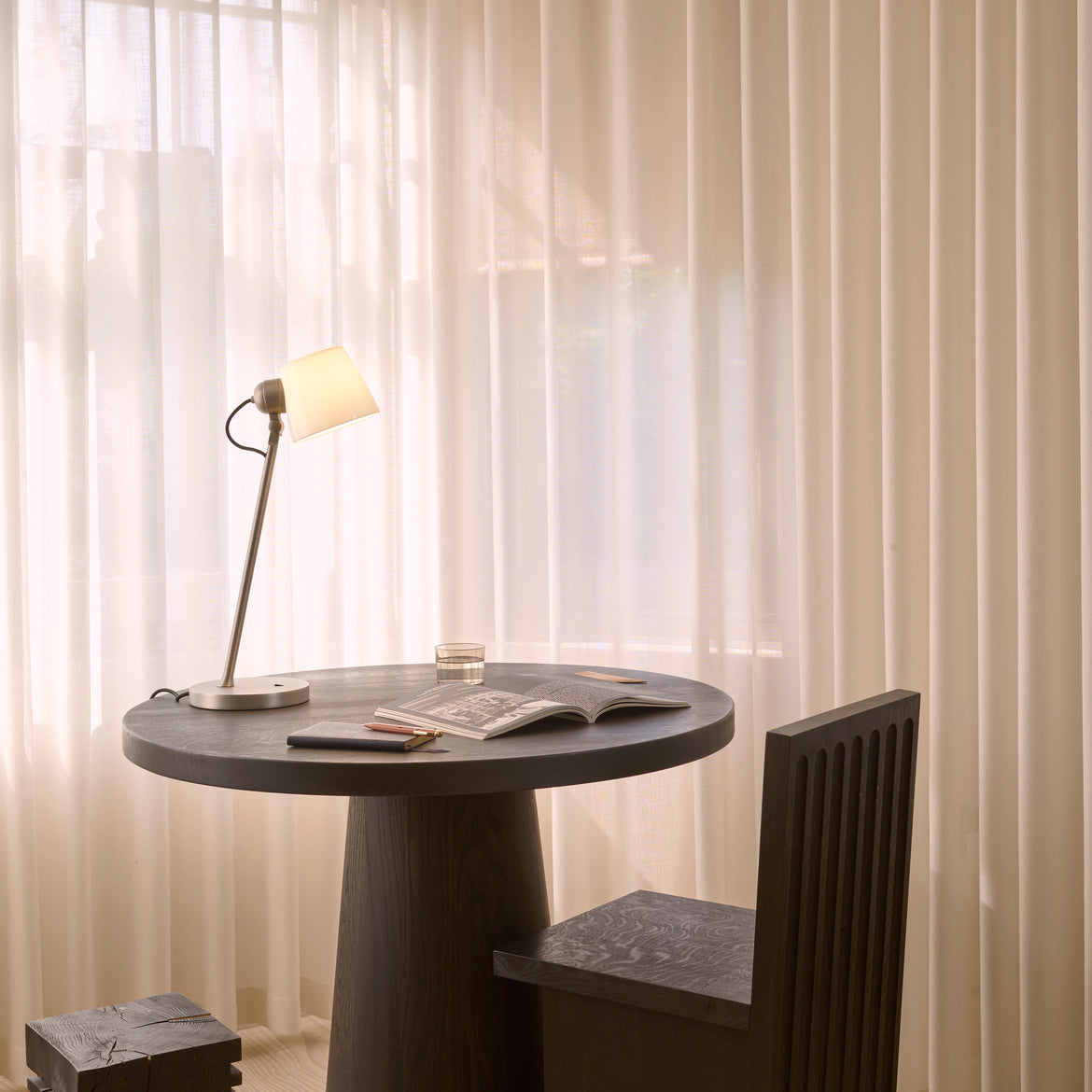 Imari Desk Adjustable Lamp - Bronze/Nickel