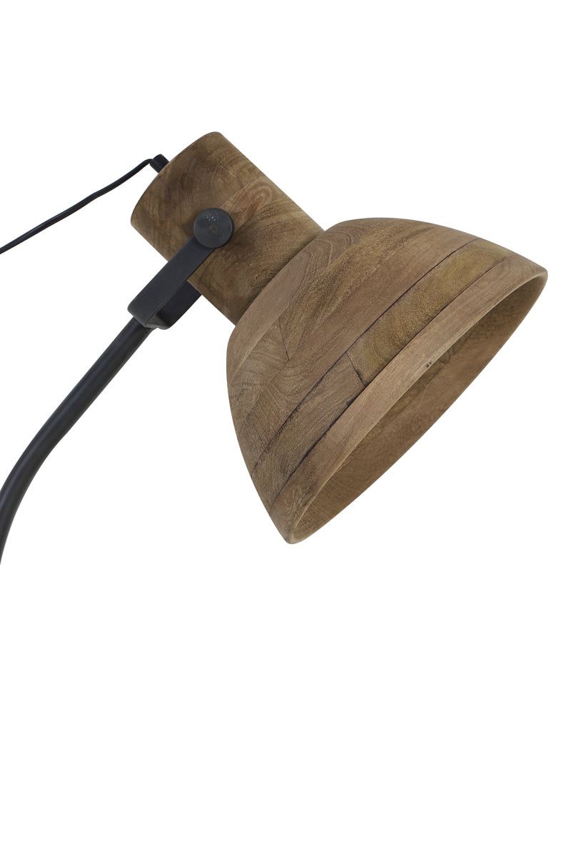 Imbert Floor Lamp - Dark Brown & Matt Black Finish