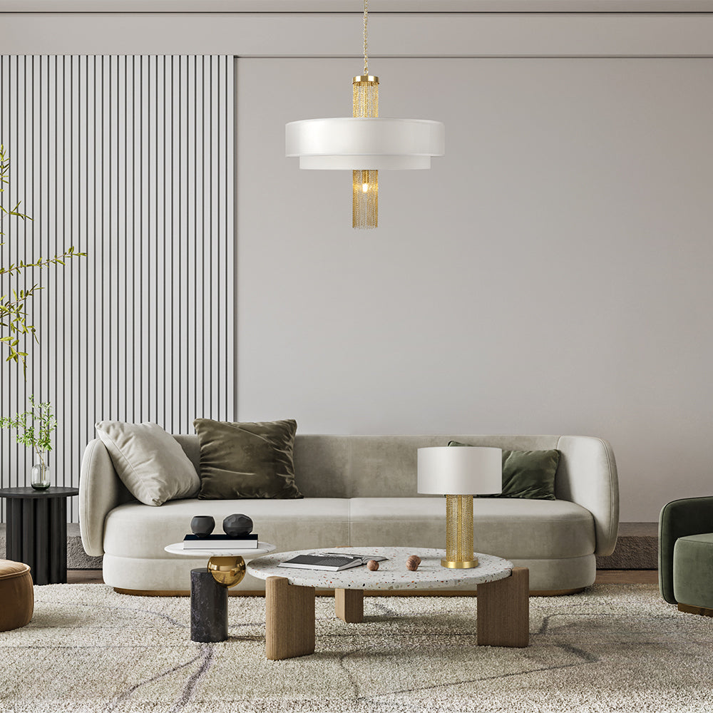 Impressive Centre Ceiling Light - Gold Finish