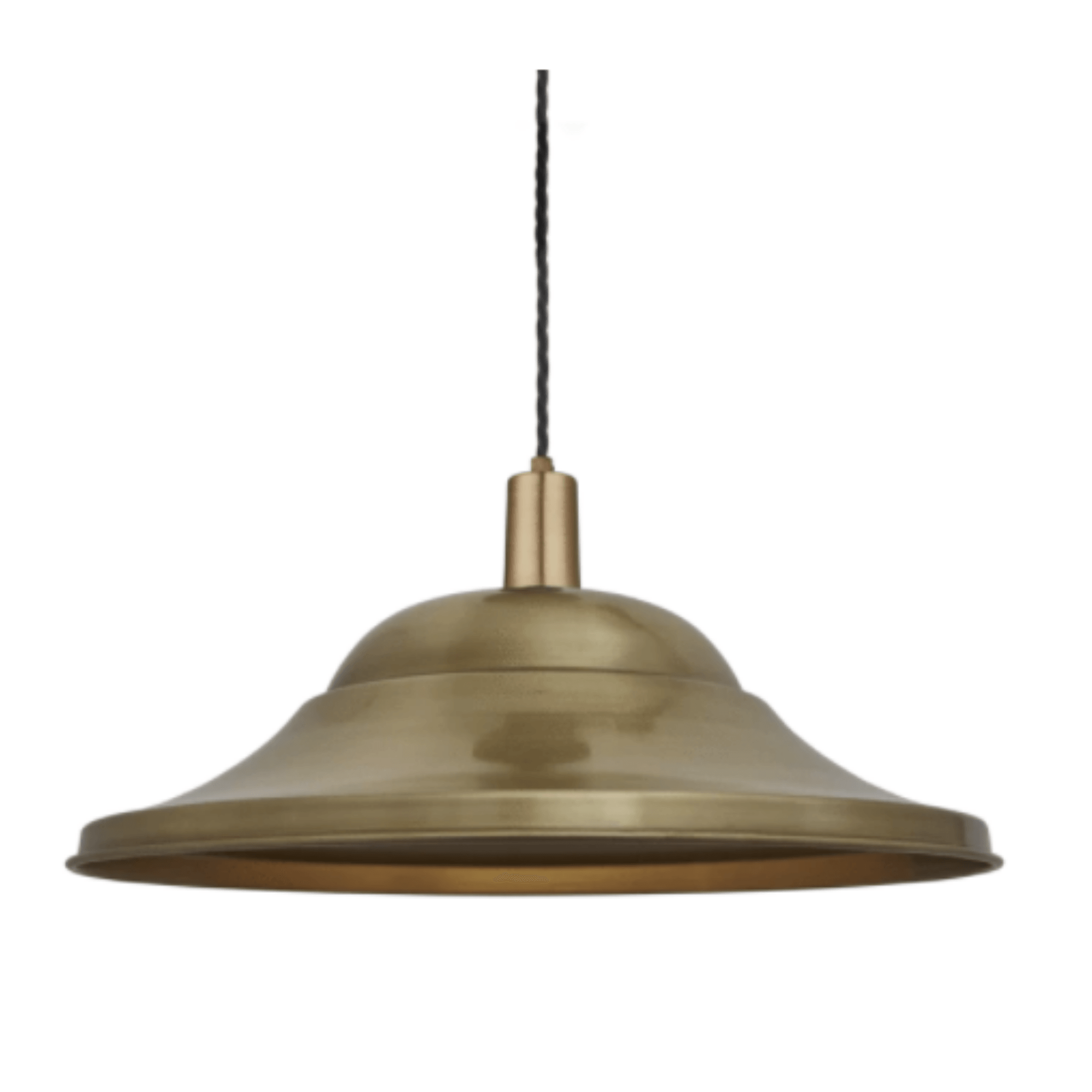 Industville Sleek Giant Hat Pendant - 21 Inch - Brass - Cusack Lighting